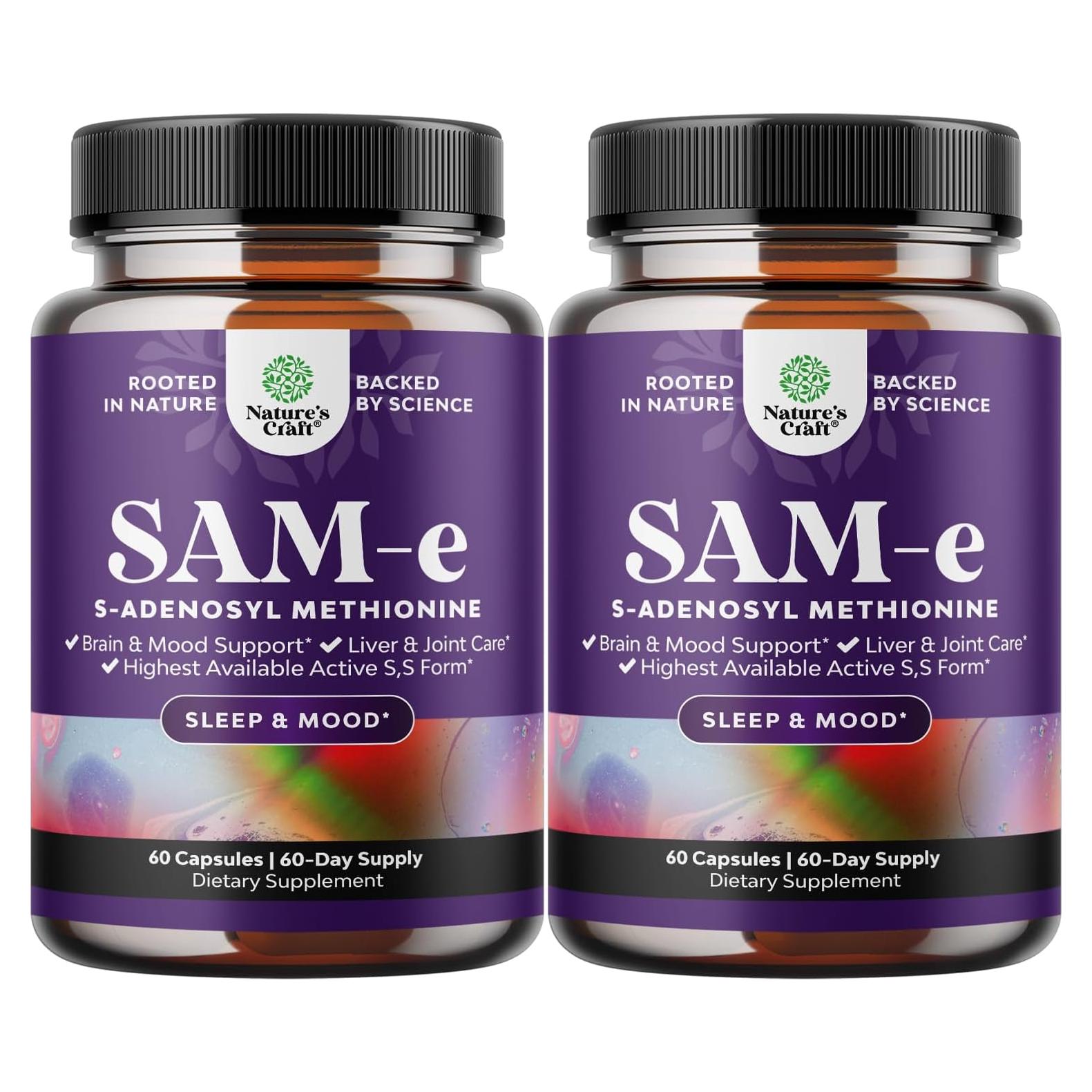 Suplemento Sam-E 200mg Natures Craft - Aumento del Ánimo 120 Porciones