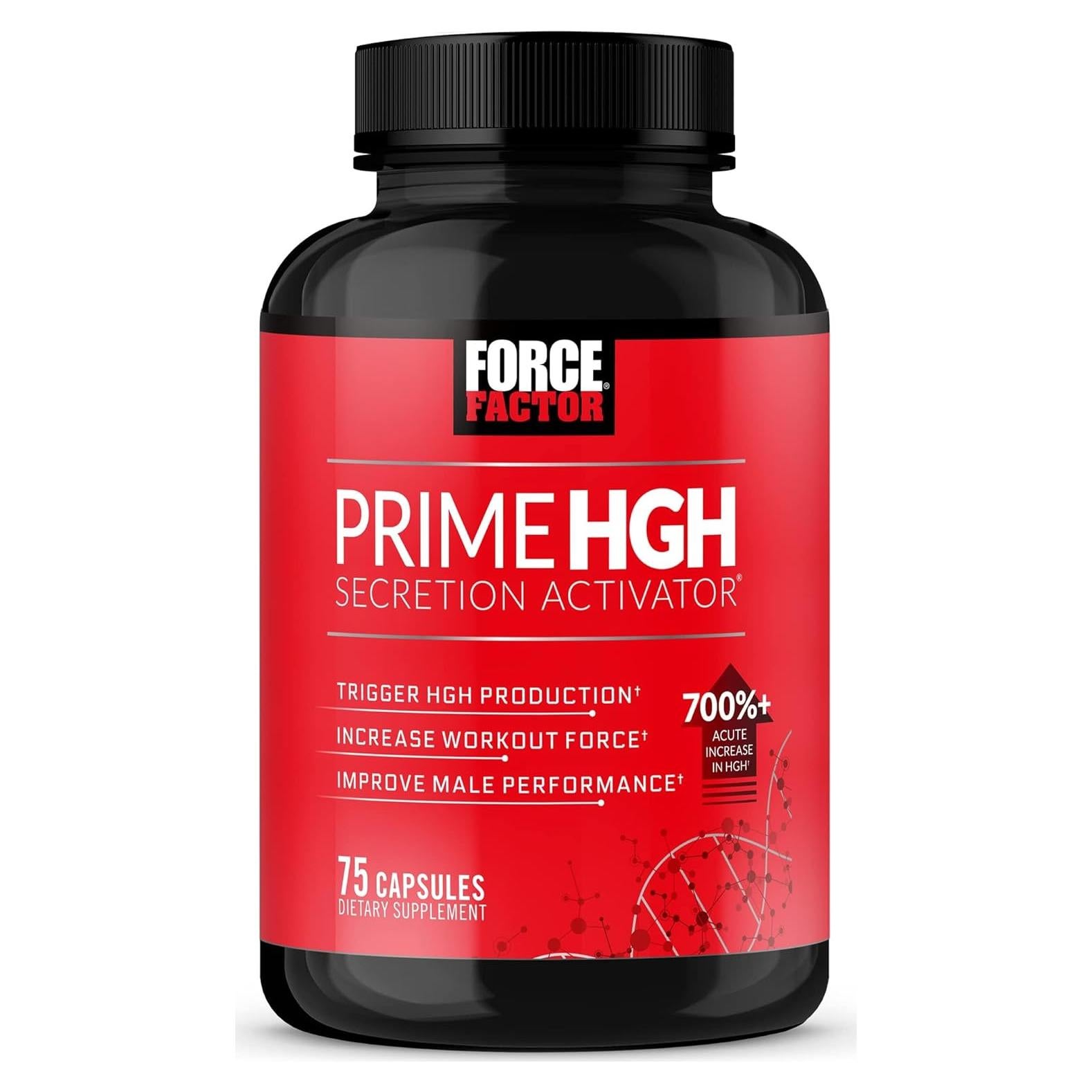 Force Factor Prime Activador HGH 75 Cápsulas Suplemento