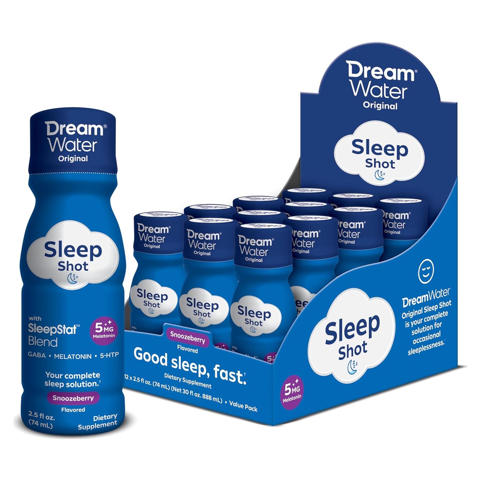 Suplemento para Dormir Dream Water Snoozeberry 12 Disparos