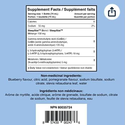 Suplemento para Dormir Dream Water Snoozeberry 12 Disparos