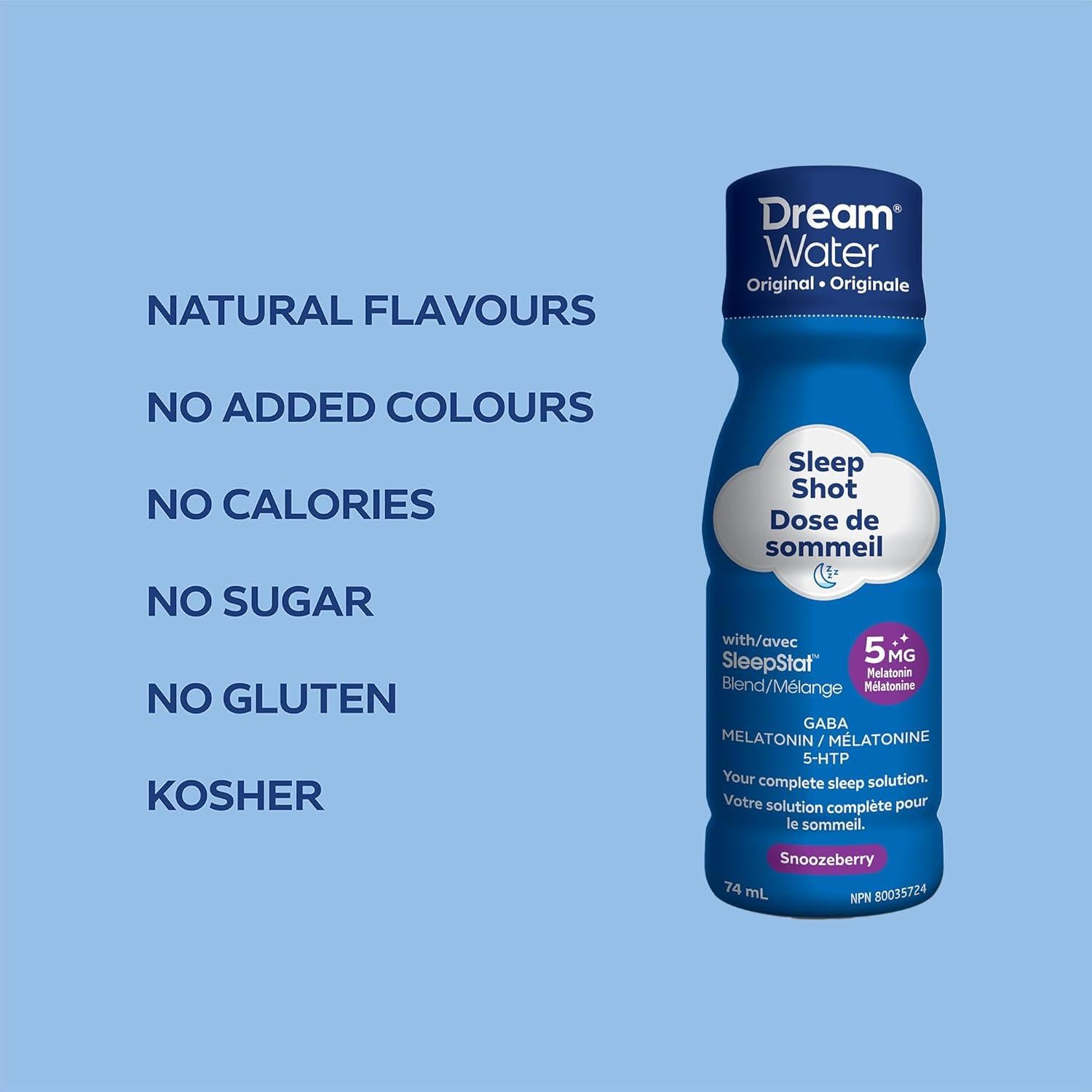 Suplemento para Dormir Dream Water Snoozeberry 12 Disparos