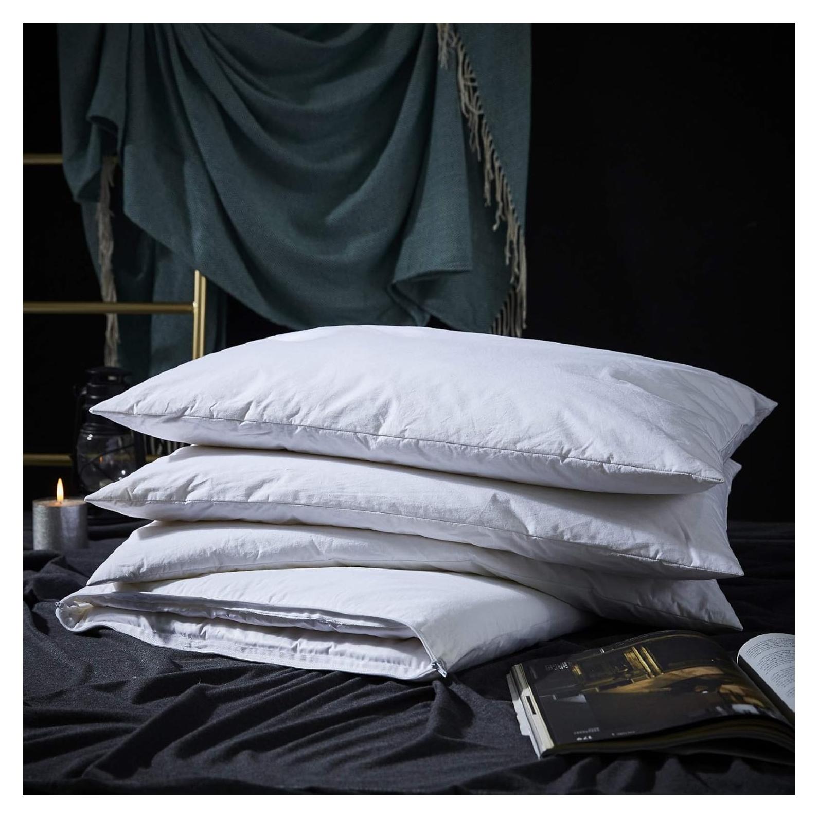 Almohada Ajustable de Plumas de Ganso Tres Gansos 1 Unidad