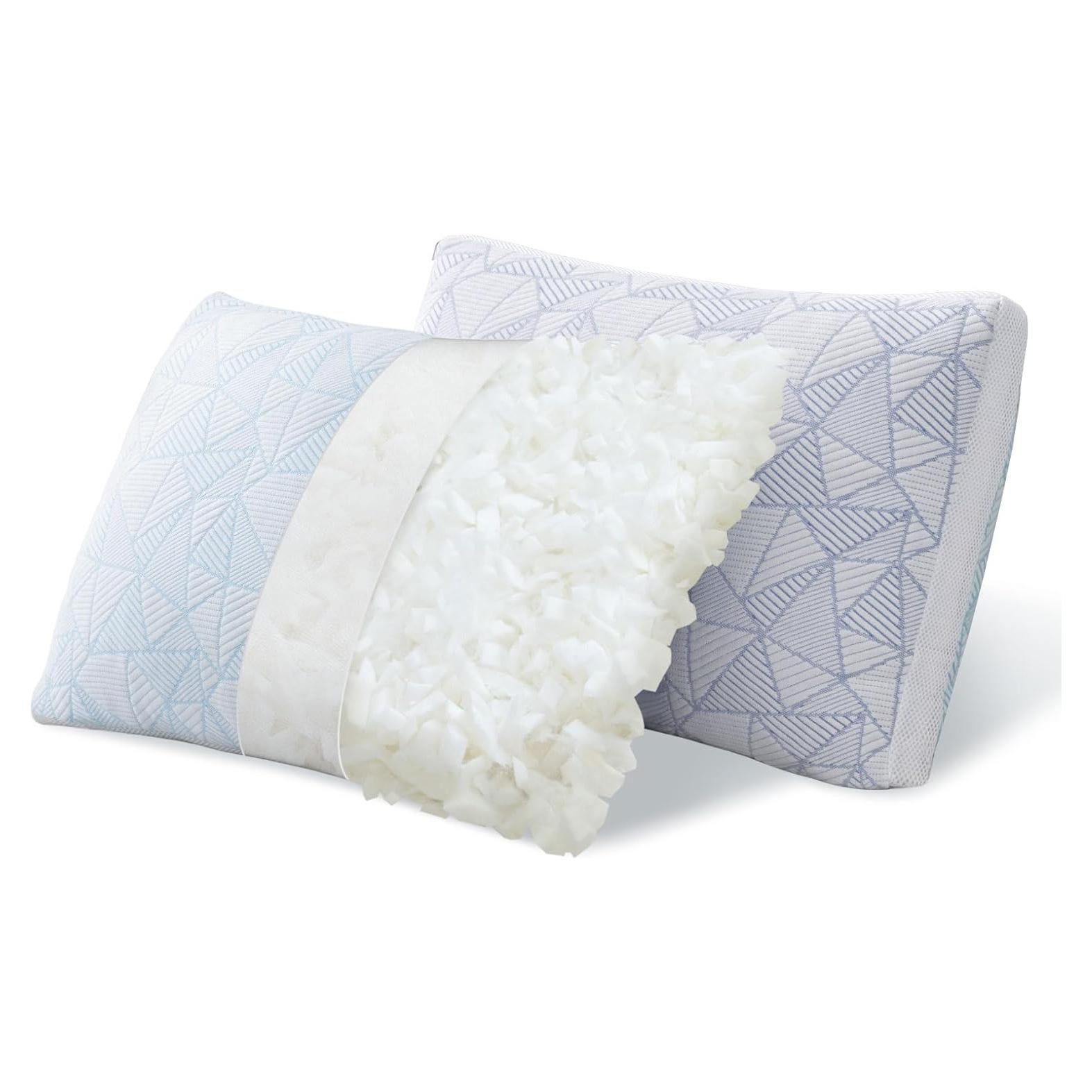 Juego de 2 almohadas Caelorin Queen hipoalergénicas ajustables