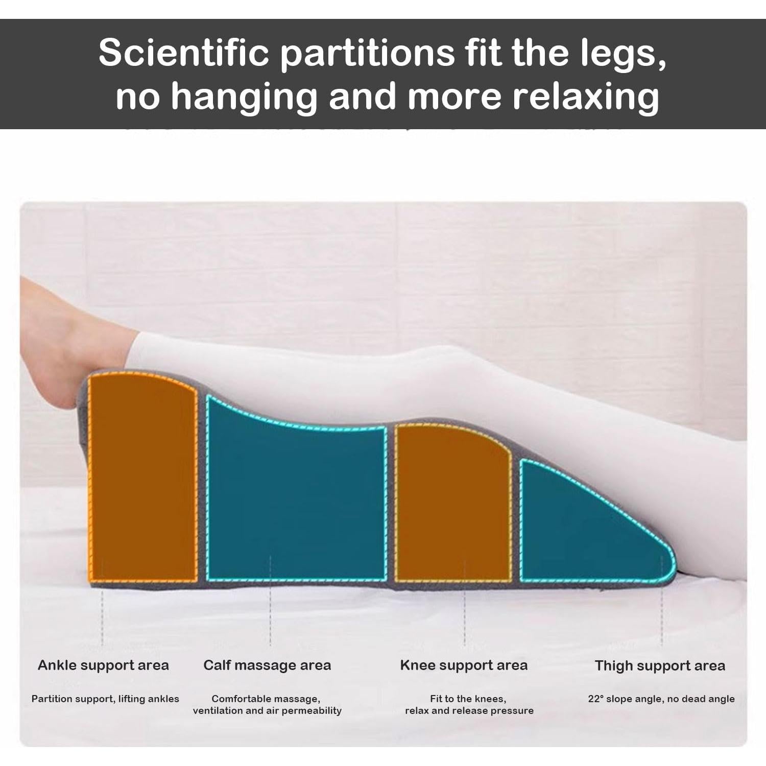 Cojín de Espalda en Cuña Maigandamai 56.9x35.1 cm Viscoelástico