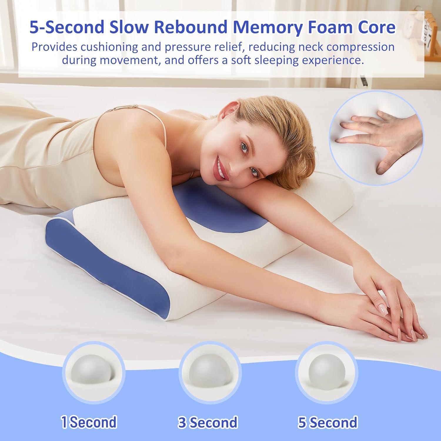 Almohada cervical PACJOY espuma viscoelástica 8.6 cm