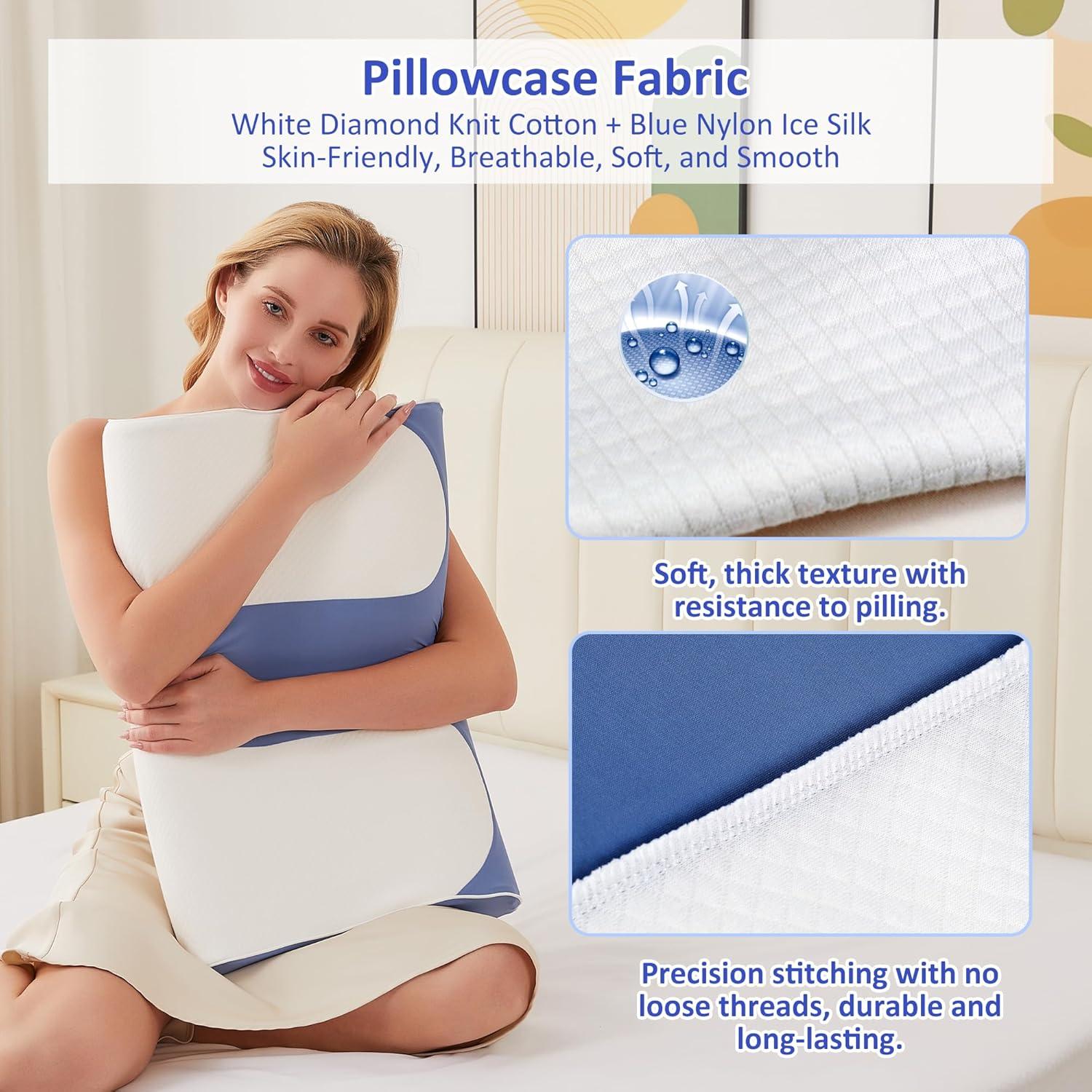 Almohada cervical PACJOY espuma viscoelástica 8.6 cm