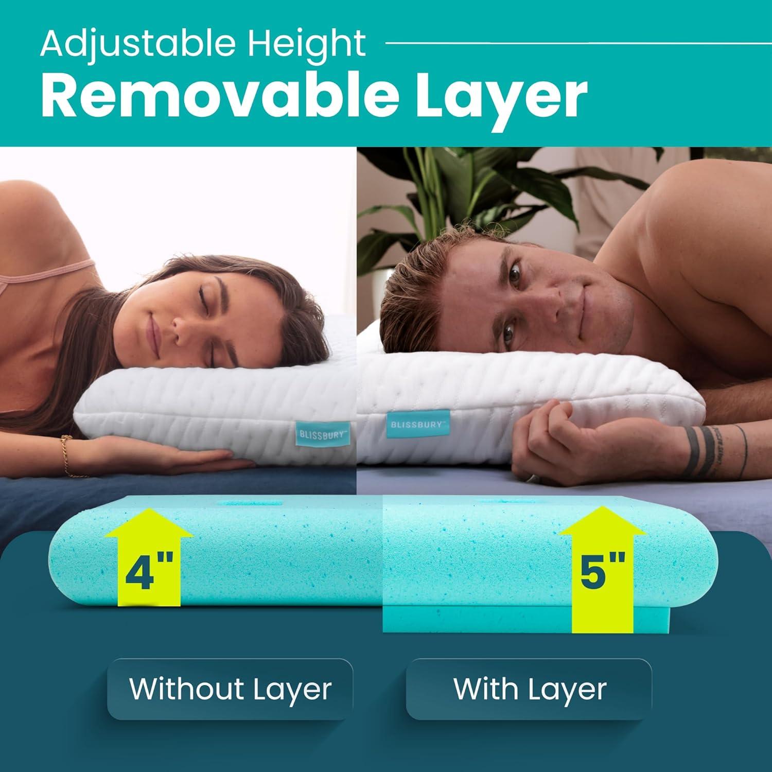 Almohada para Oídos Blissbury Ajustable Espuma Memoria