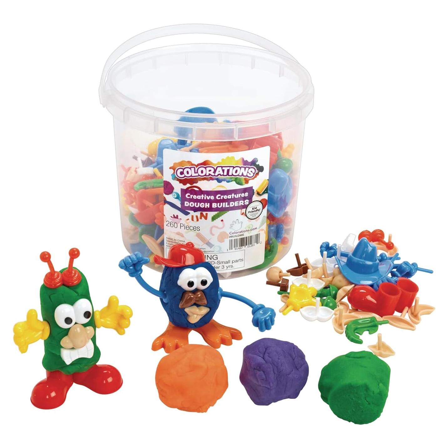 Kit de Masa Coloraciones BUILDME 260 Piezas Creativas