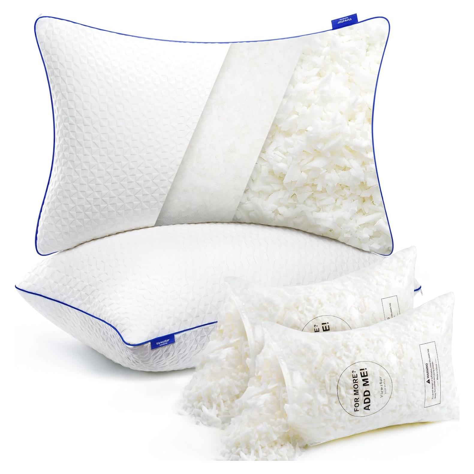 Almohadas de Espuma de Memoria Viewstar Queen Juego de 2