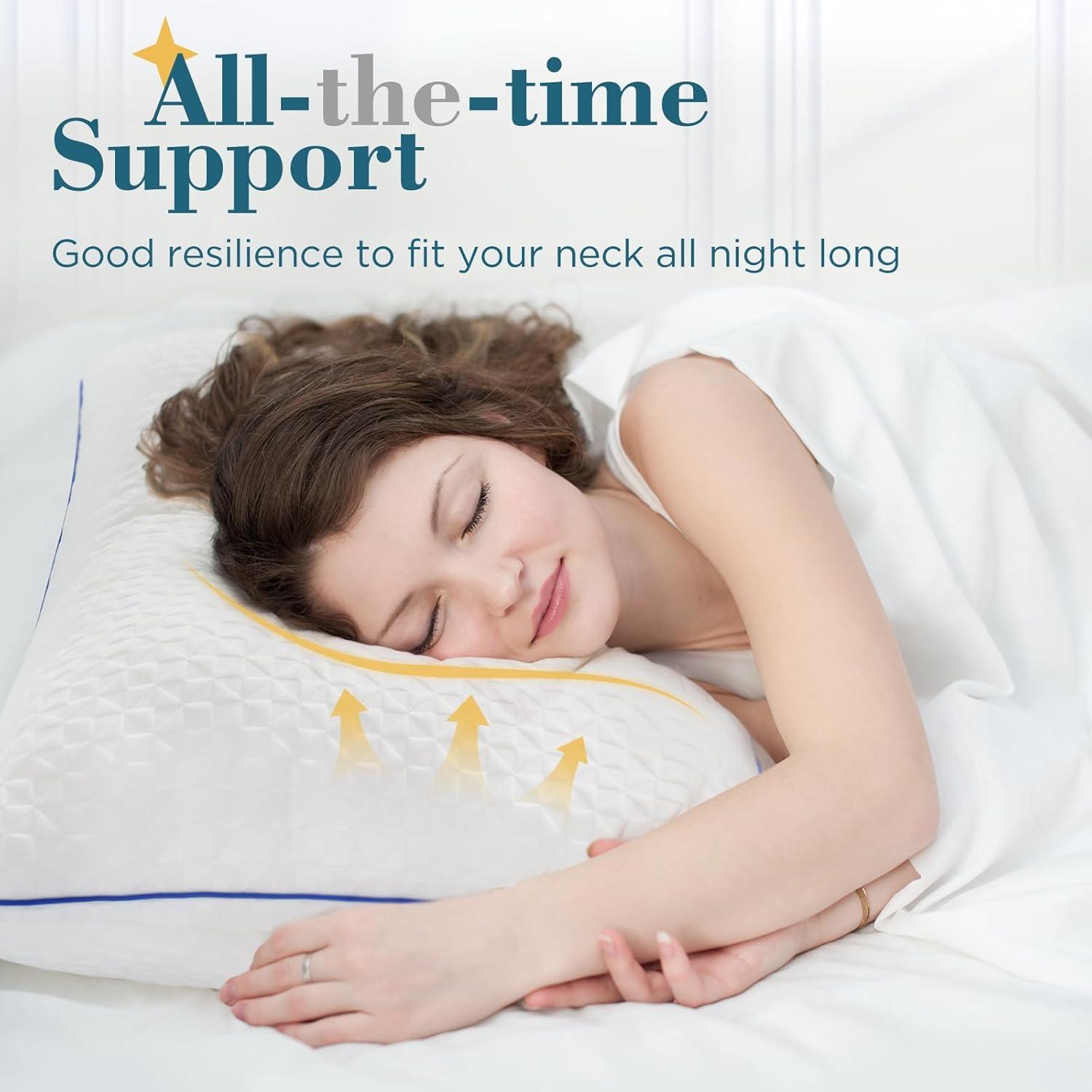 Almohadas de Espuma de Memoria Viewstar Queen Juego de 2