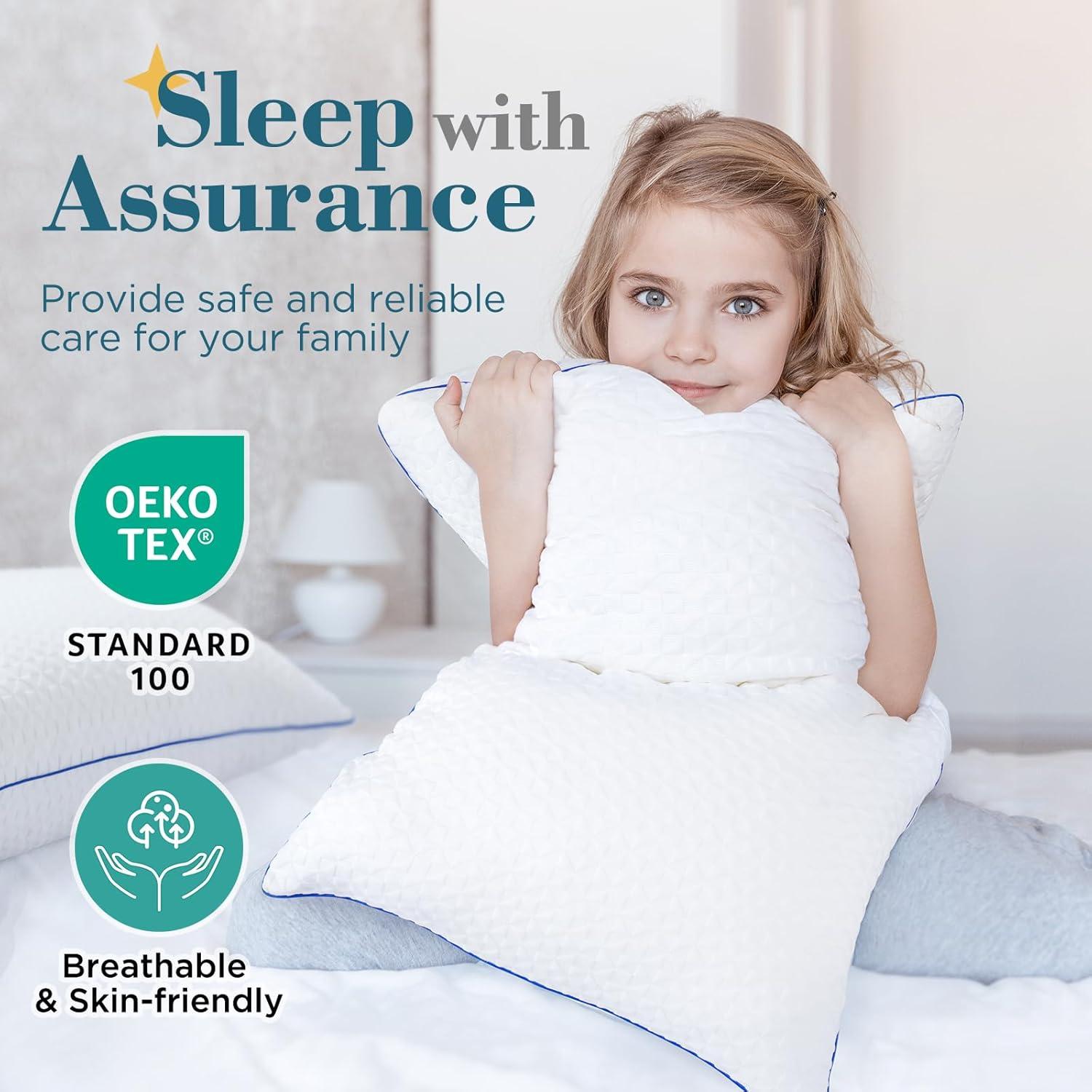 Almohadas de Espuma de Memoria Viewstar Queen Juego de 2