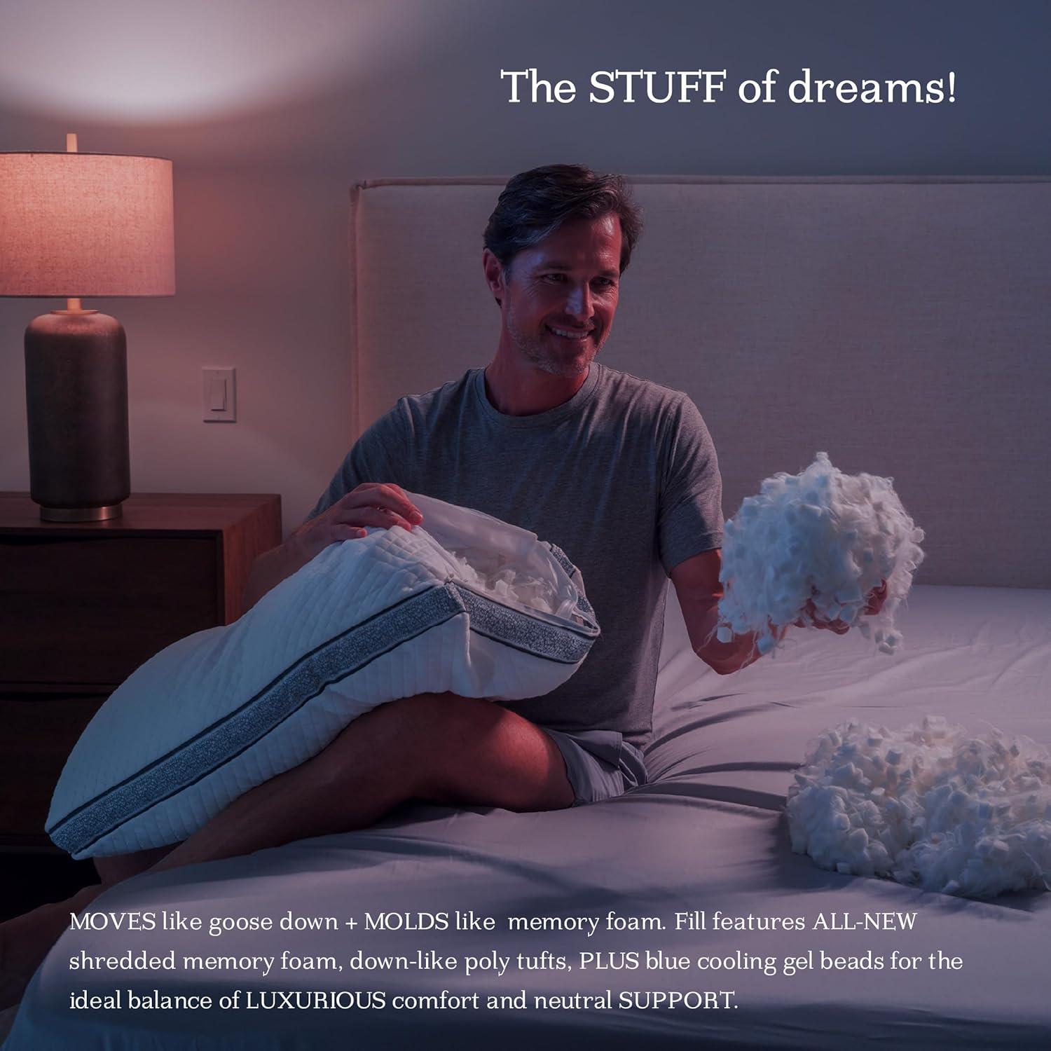 Almohada DreamyBlue Zafiro Queen Ajustable Viscoelástica