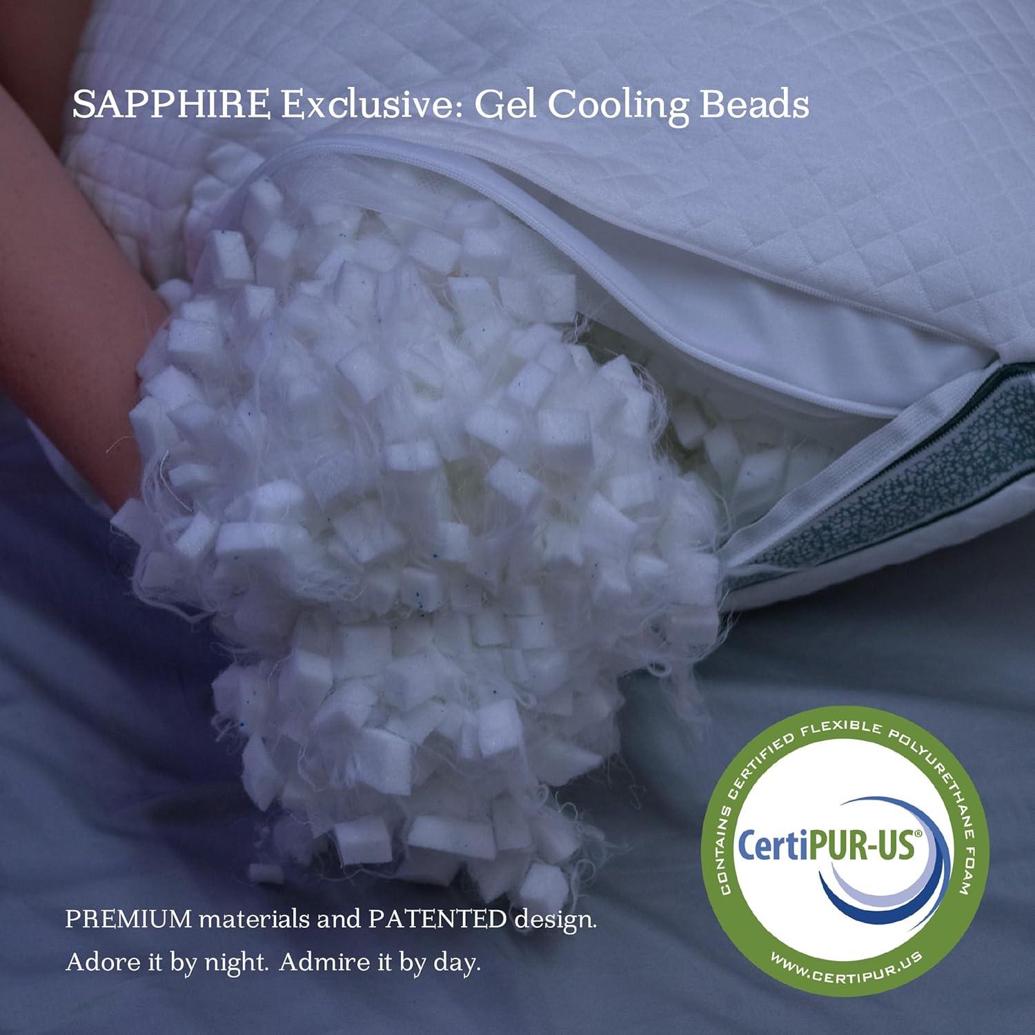 Almohada DreamyBlue Zafiro Queen Ajustable Viscoelástica