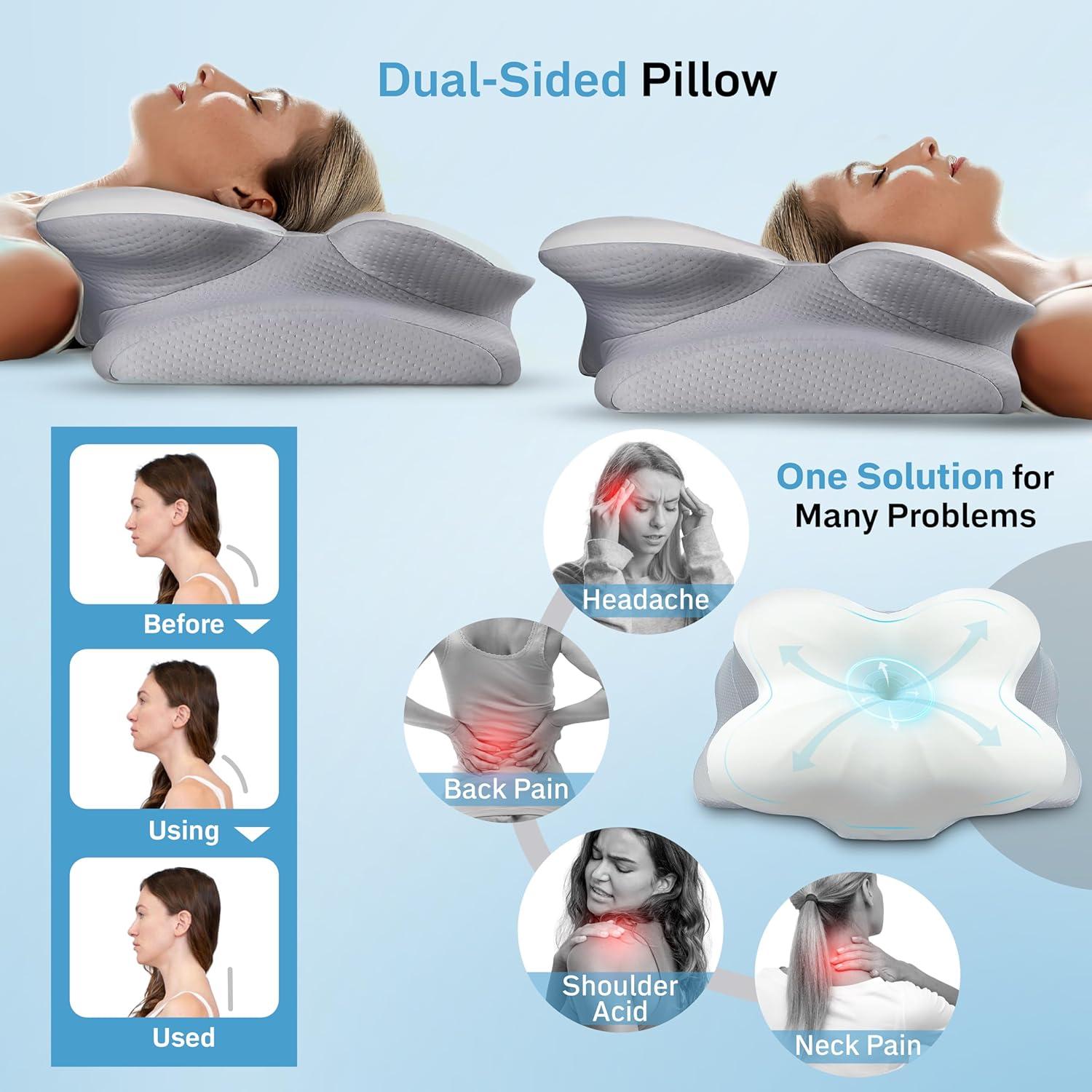 Almohada Cervical EcoNour Espuma con Memoria 38x61 cm