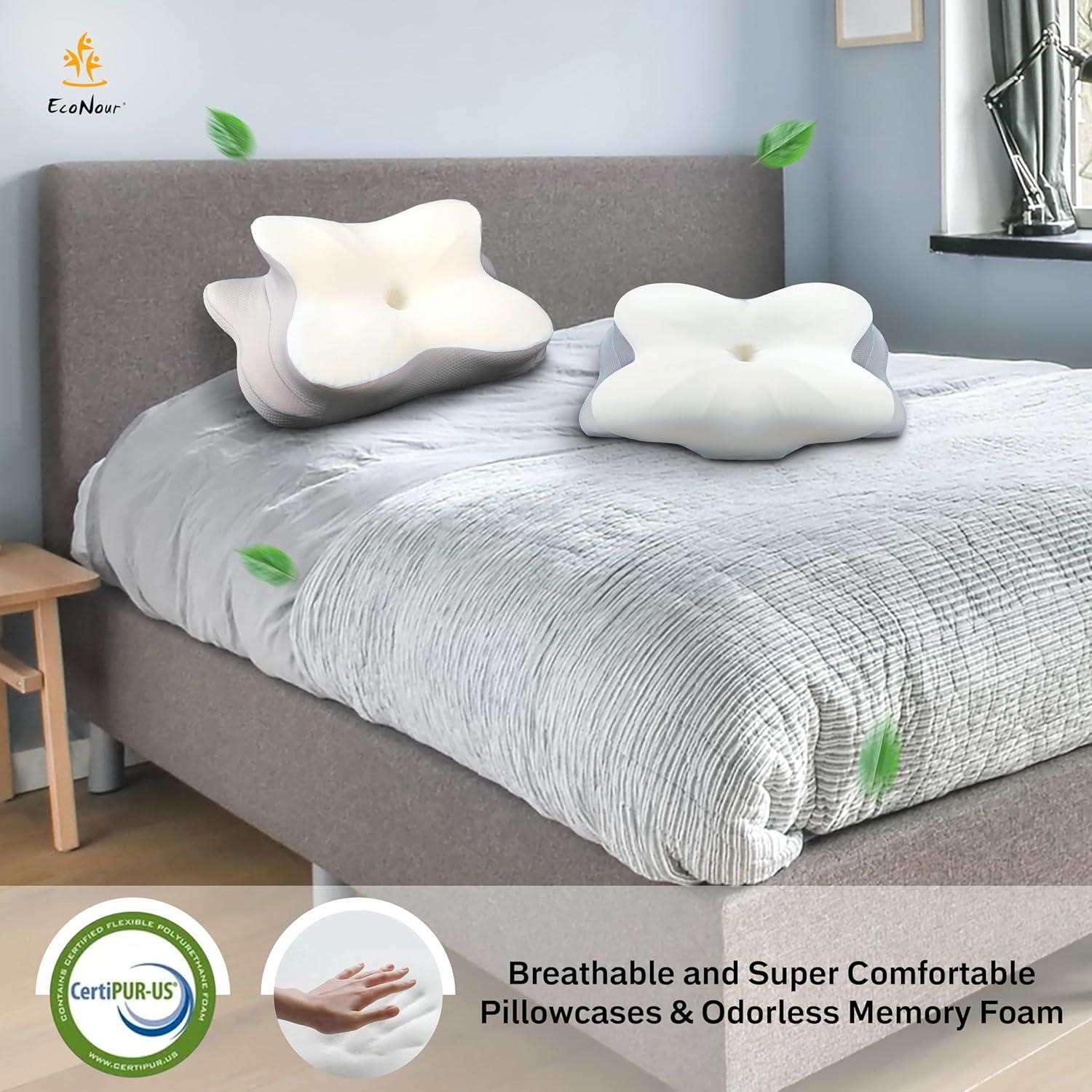 Almohada Cervical EcoNour Espuma con Memoria 38x61 cm