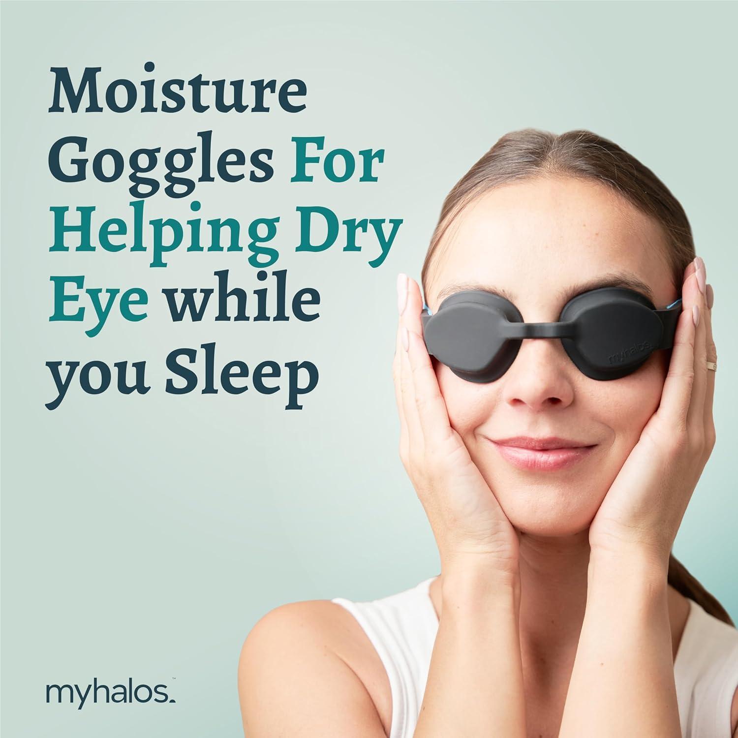 Gafas de Humedad MyHalos para Ojos Secos - Máscara Reutilizable