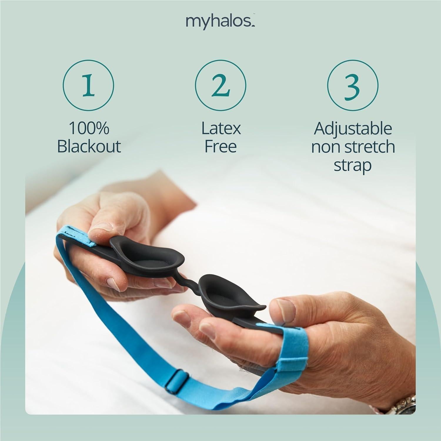 Gafas de Humedad MyHalos para Ojos Secos - Máscara Reutilizable