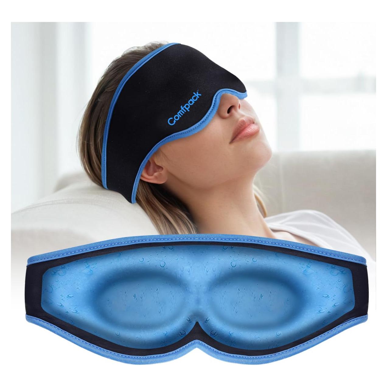 Máscara de Sueño Refrigerante 3D Comfpack - Gel Calor Frío