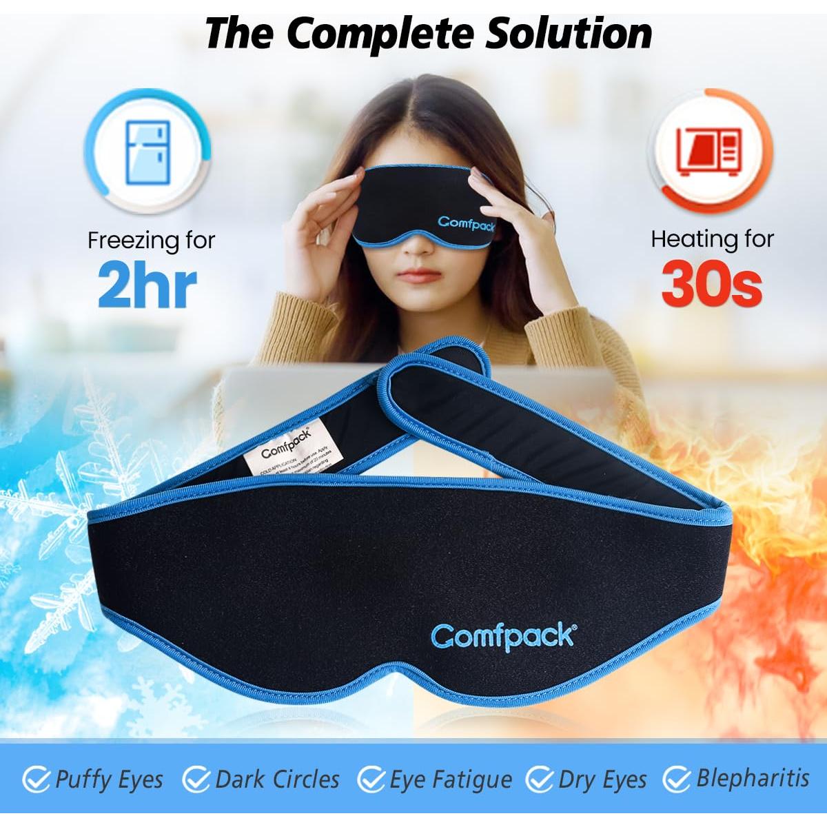 Máscara de Sueño Refrigerante 3D Comfpack - Gel Calor Frío