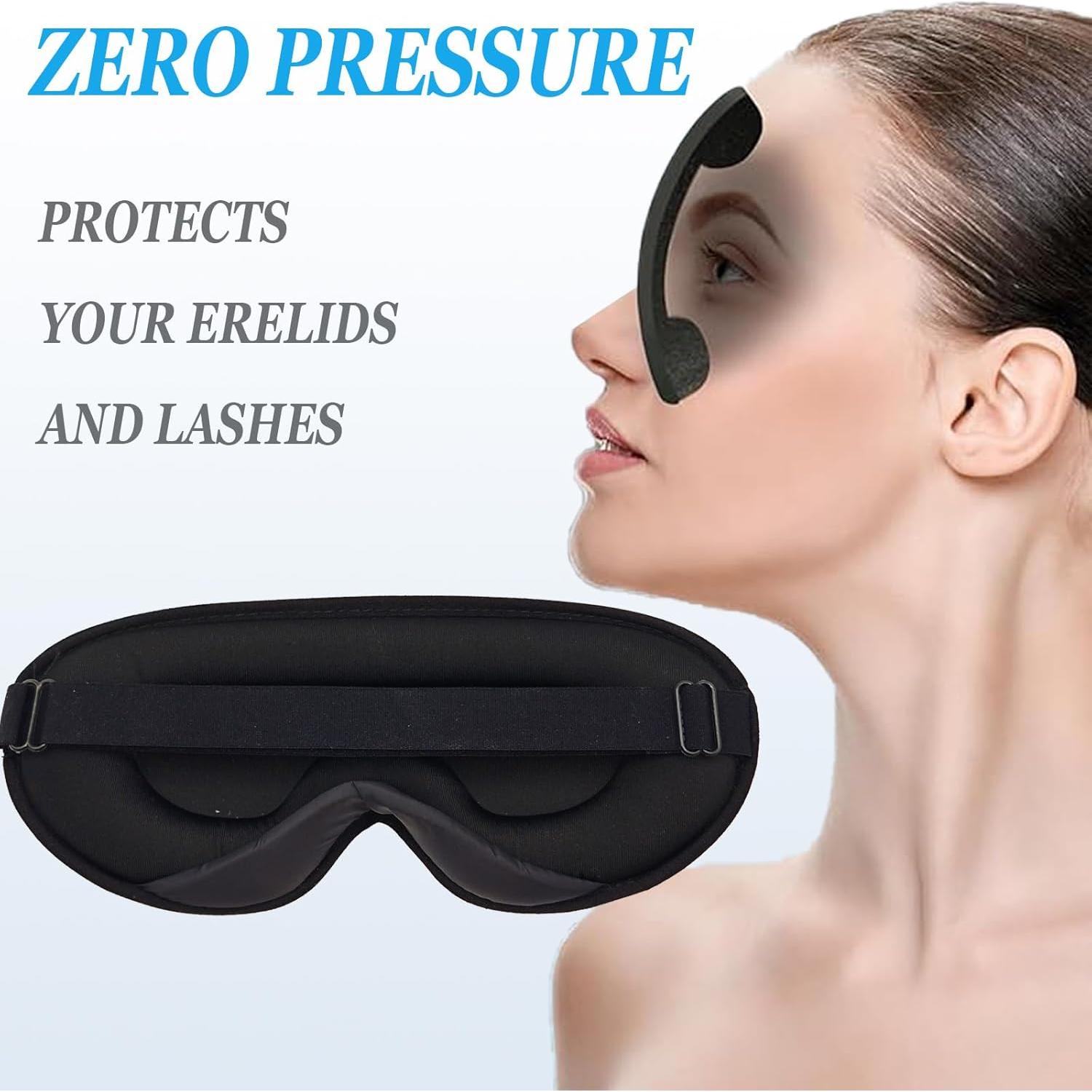 Máscara de Sueño 3D KUKUGO Ajustable Bloqueadora de Luz