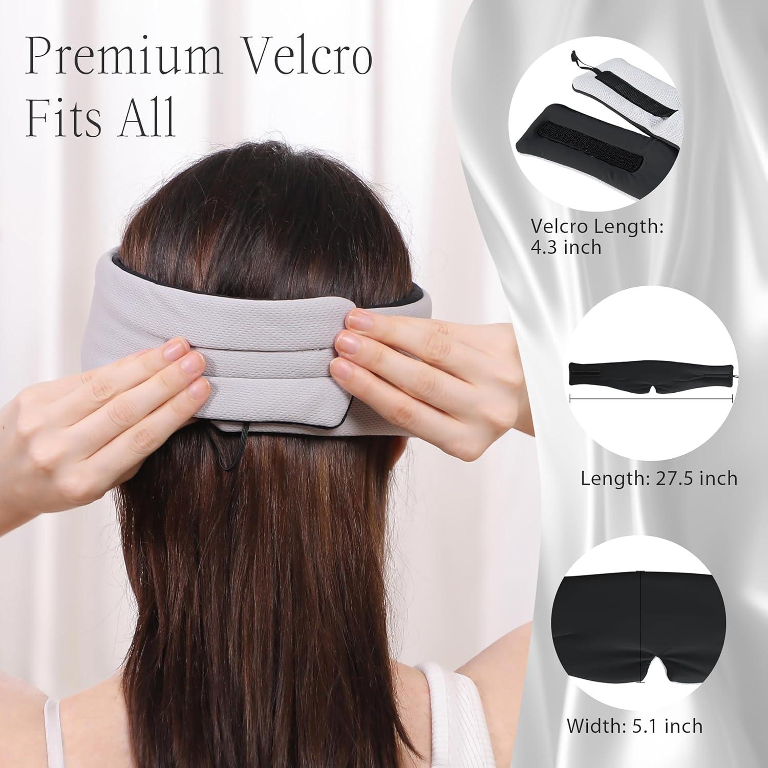 MÁSCARA DE SUEÑO MUSICOZY CON AURICULARES BLUETOOTH NEGRO