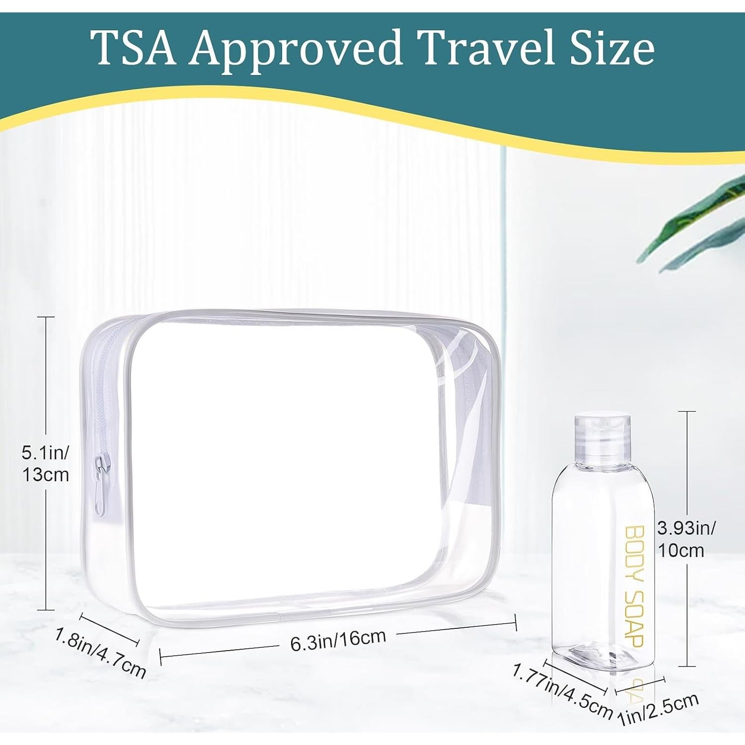 Kit de Botellas de Viaje Cosywell - 4 Piezas 100 ml