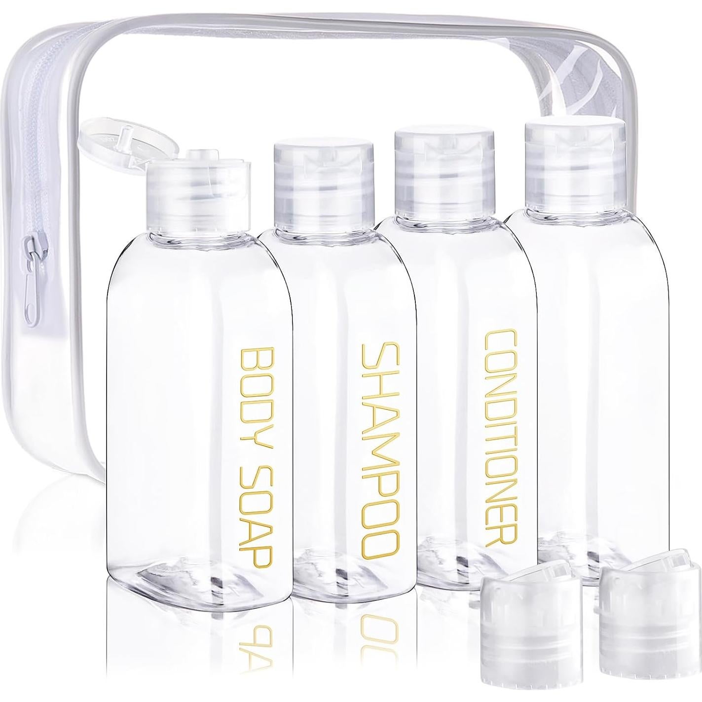 Kit de Botellas de Viaje Cosywell - 4 Piezas 100 ml