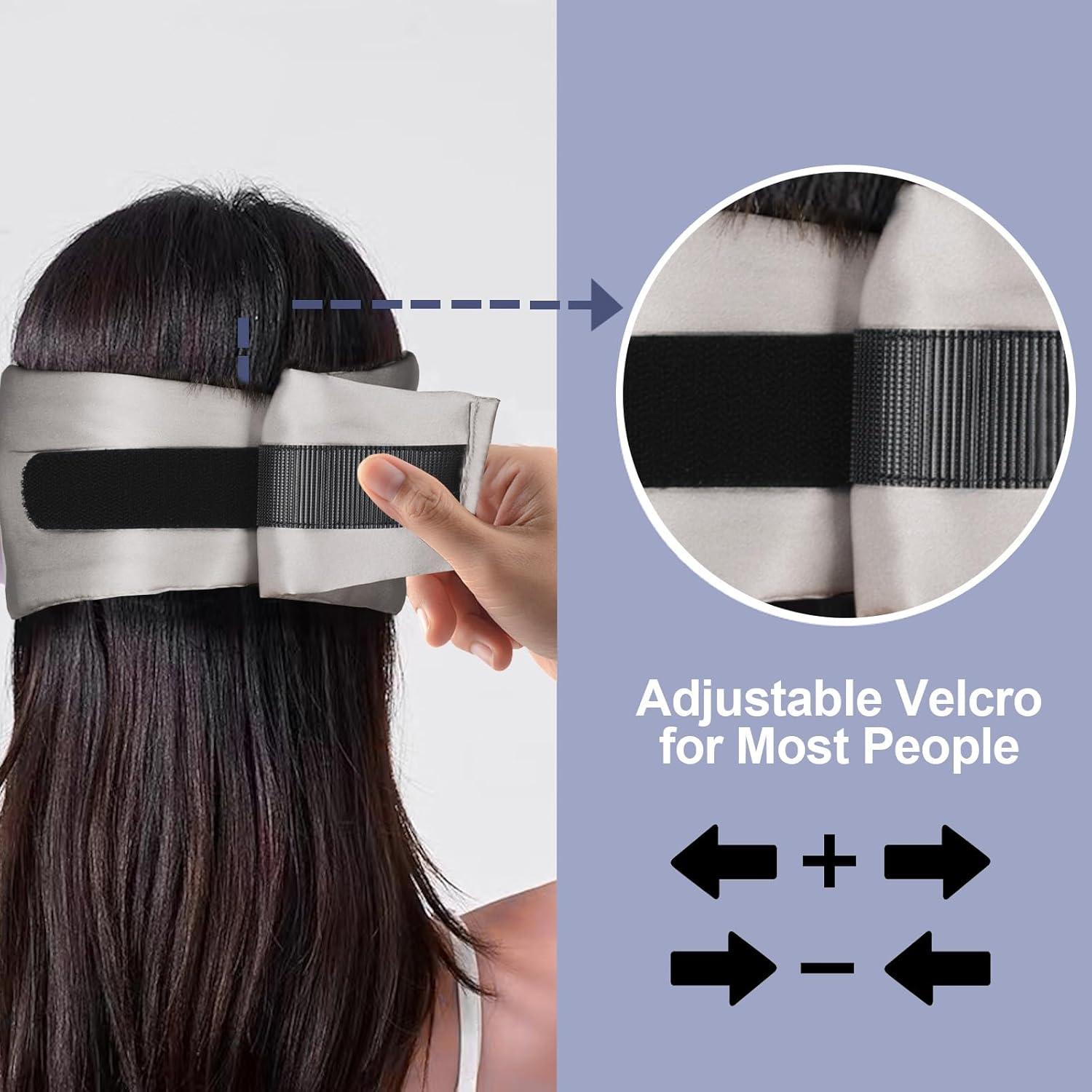 Máscara de Sueño de Seda Dempors Plata Minka Ajustable