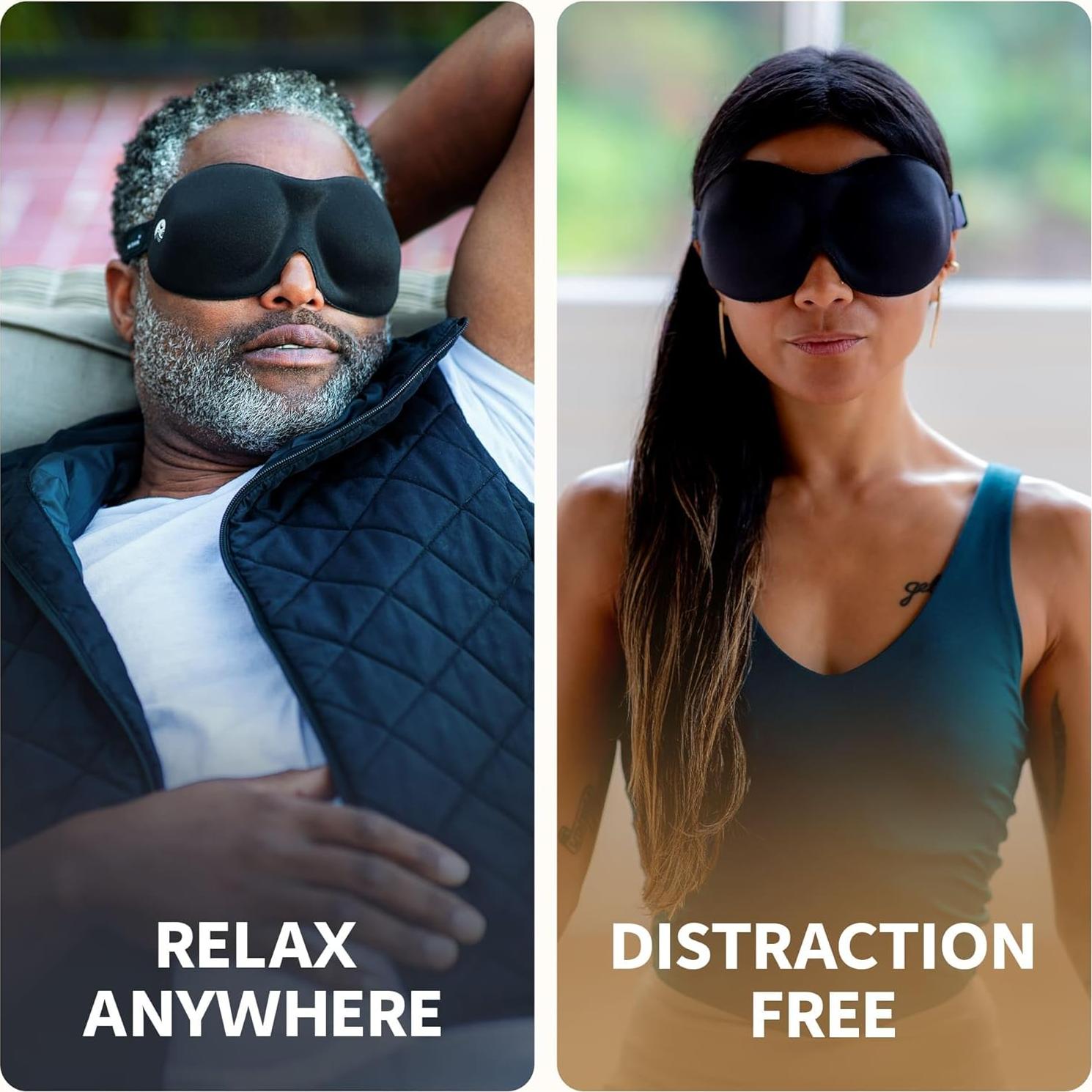 Máscara de Sueño Nidra Contorneada Pequeña Púrpura