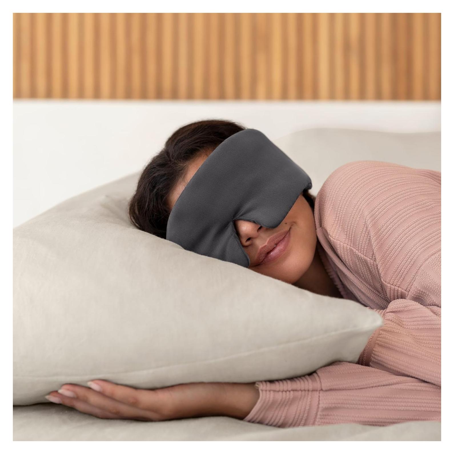 Máscara de Sueño Baloo de Seda con Peso y Amatista