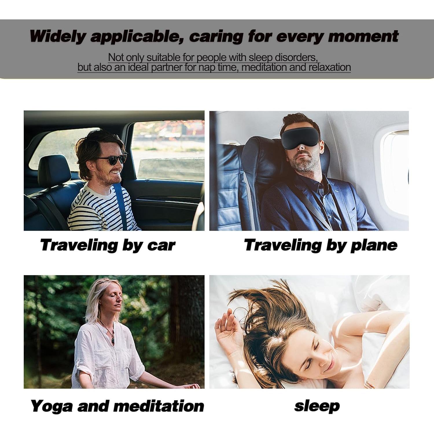 Máscara de Sueño 3D Dingcai con Paquete de Hielo