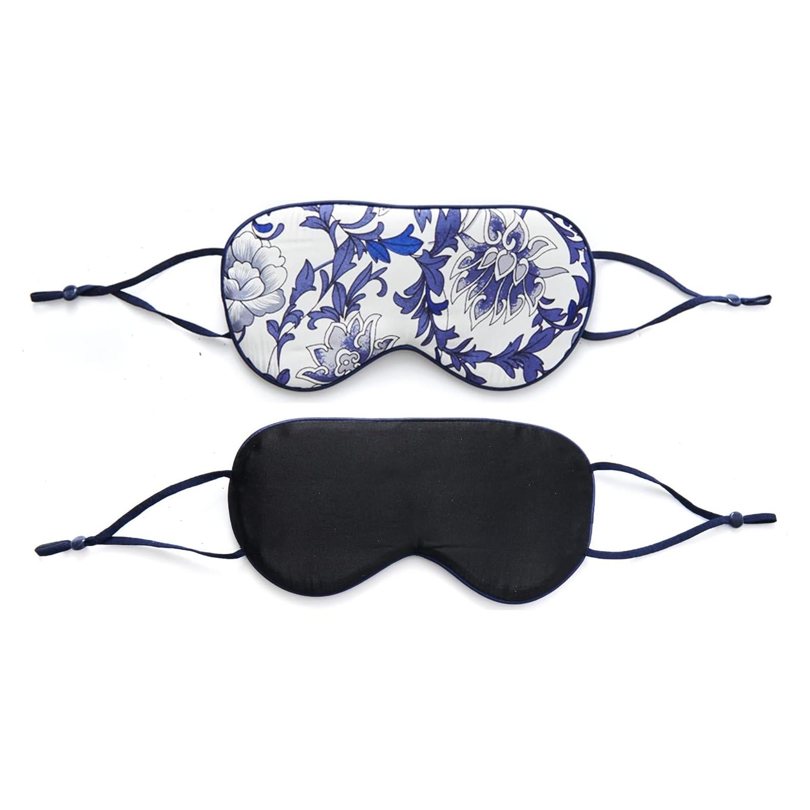 Máscara de Sueño K meet Q de Seda Morera Ajustable Grande