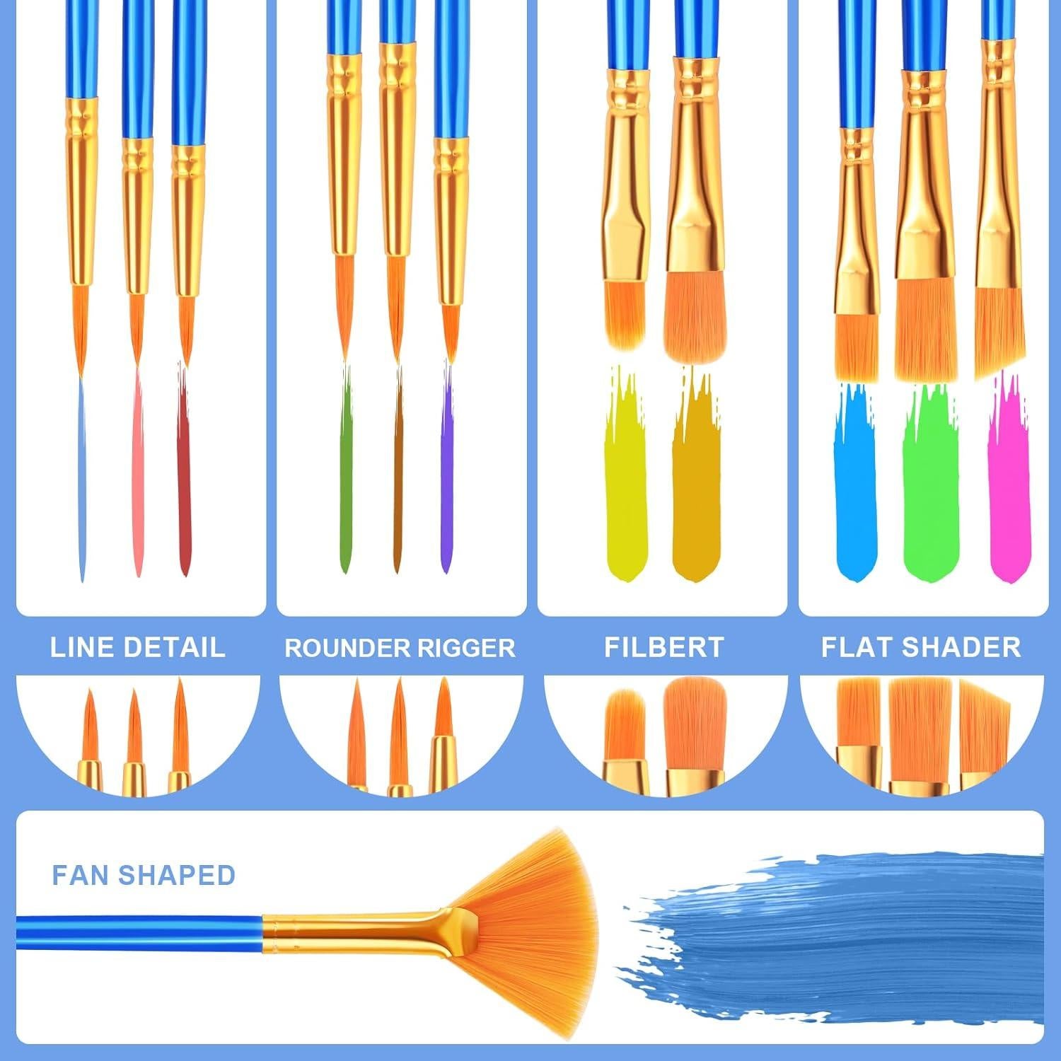 Juego de Pinceles ESRICH 360 Piezas para Pintura