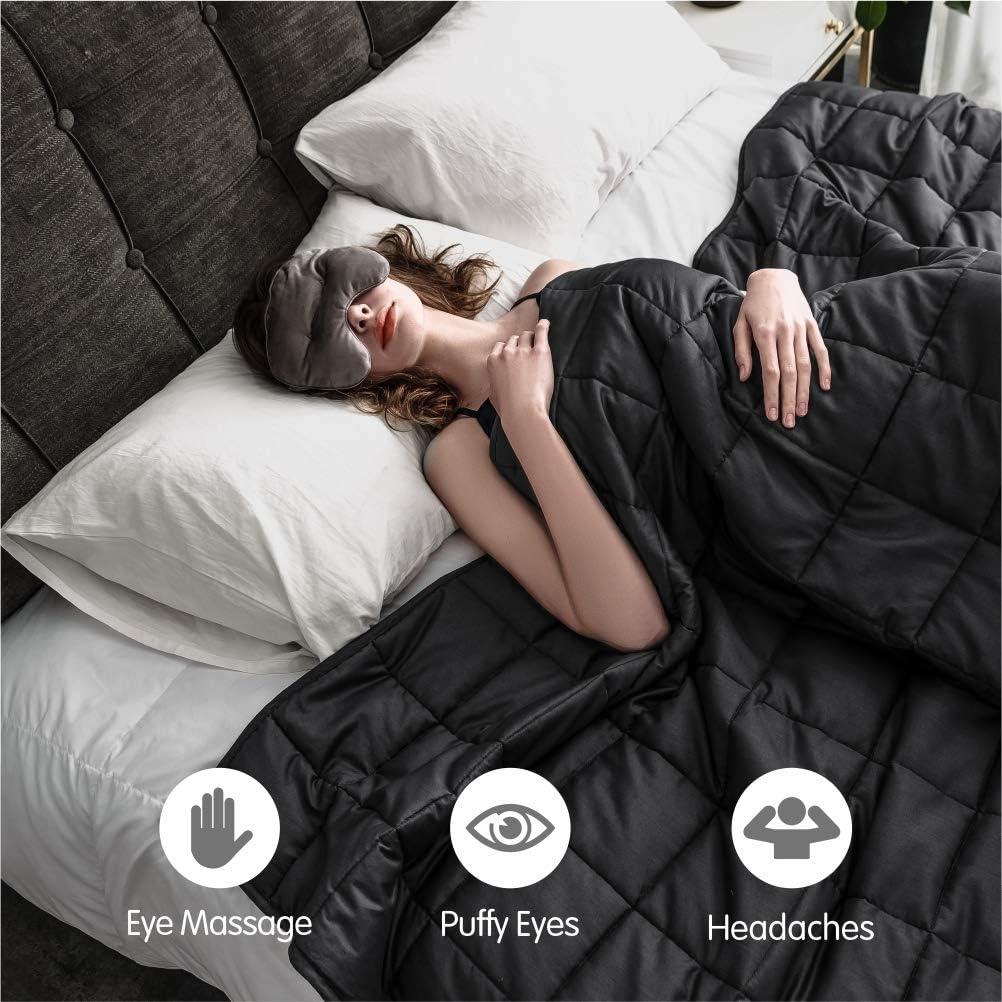 Cubreojos Pesado Cozynight Gris Oscuro 0.36 kg Ajustable