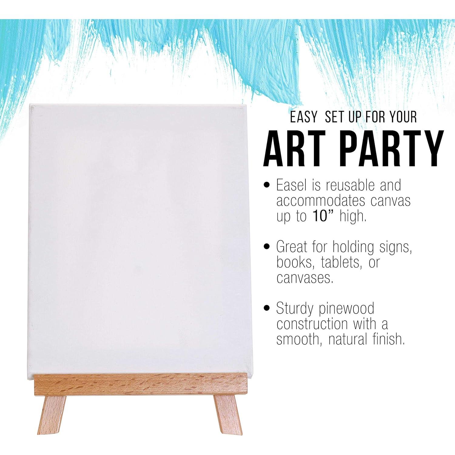 Caballete A-Frame U.S. Art Supply 10.5" Madera Natural 12 Pzas