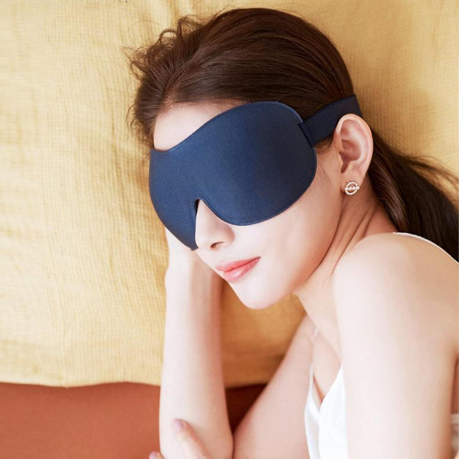 4 Pcs Máscaras de Sueño 3D AccEncyc Antifaz Lavable