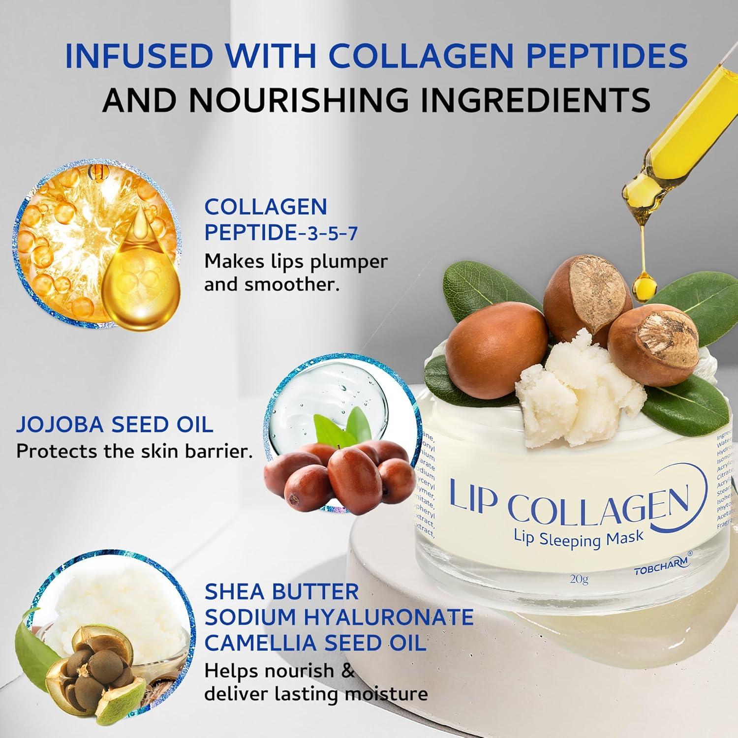 Mascarilla Labial Colágeno 20g - Hidratación y Aumento