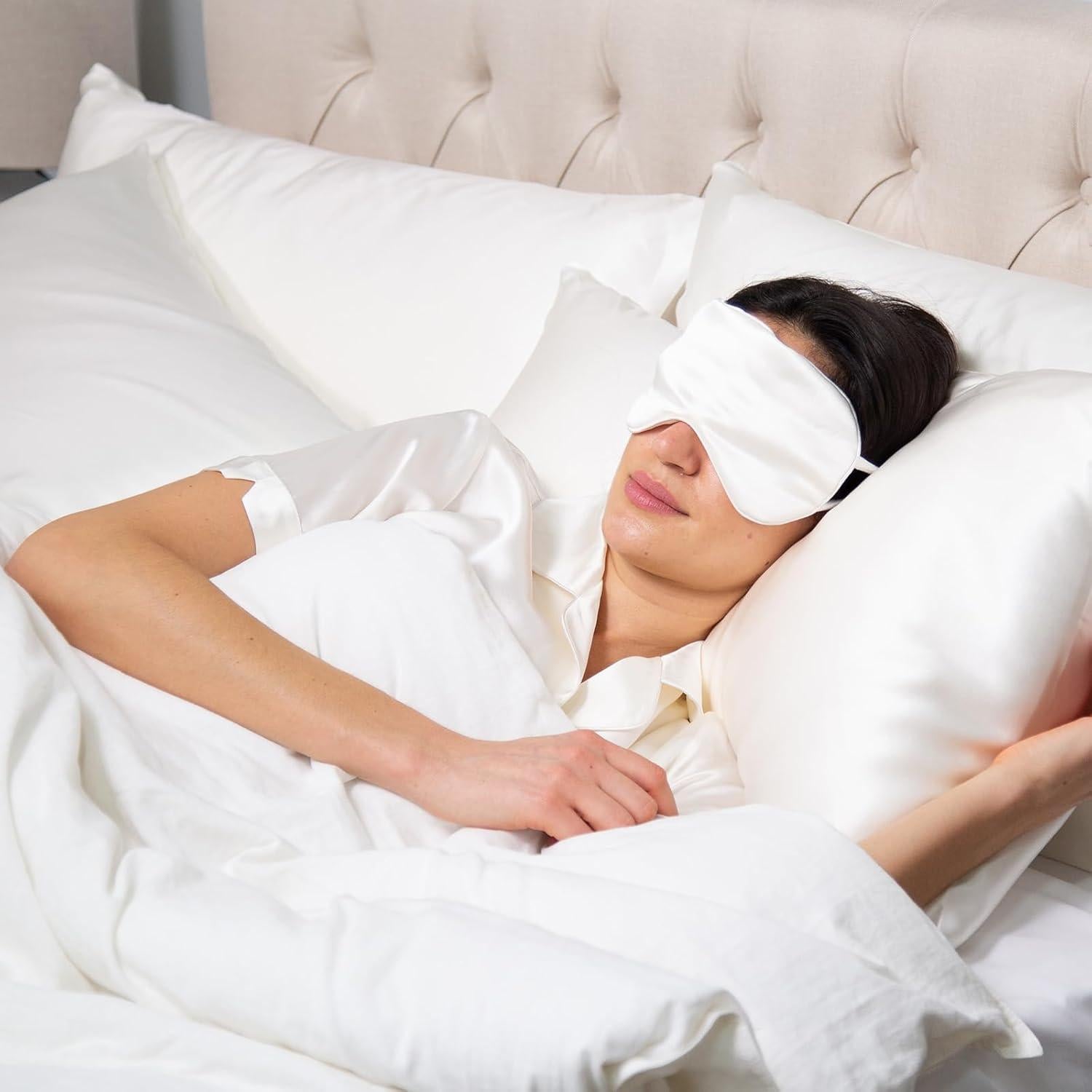 Máscara de Sueño de Seda de Morera Fishers Finery 25 Momme