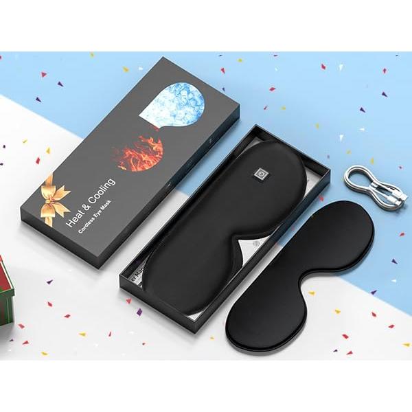 Máscara de Ojos Eléctrica Fmlave Calor y Frío USB 26,5x11,5cm