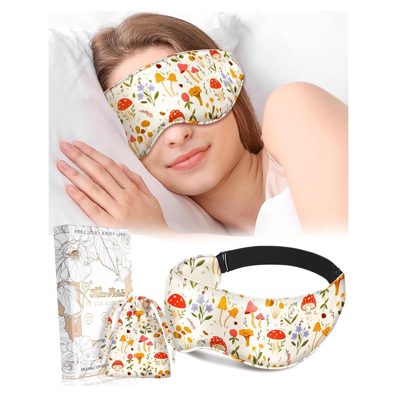 Máscara de Ojos de Seda Miss Adola con Peso y Lavanda