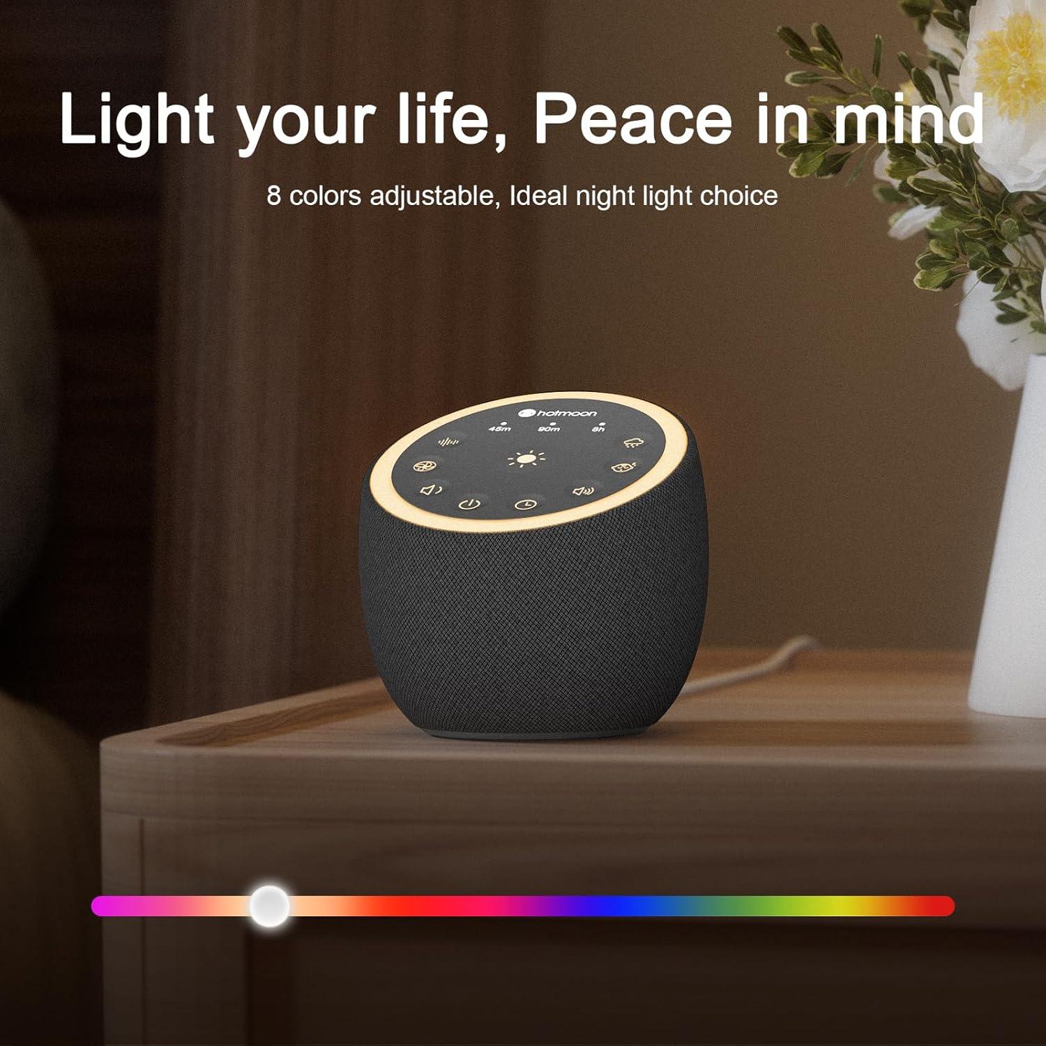 Máquina de Sonido Hotmoon con 40 Sonidos y Luz Nocturna