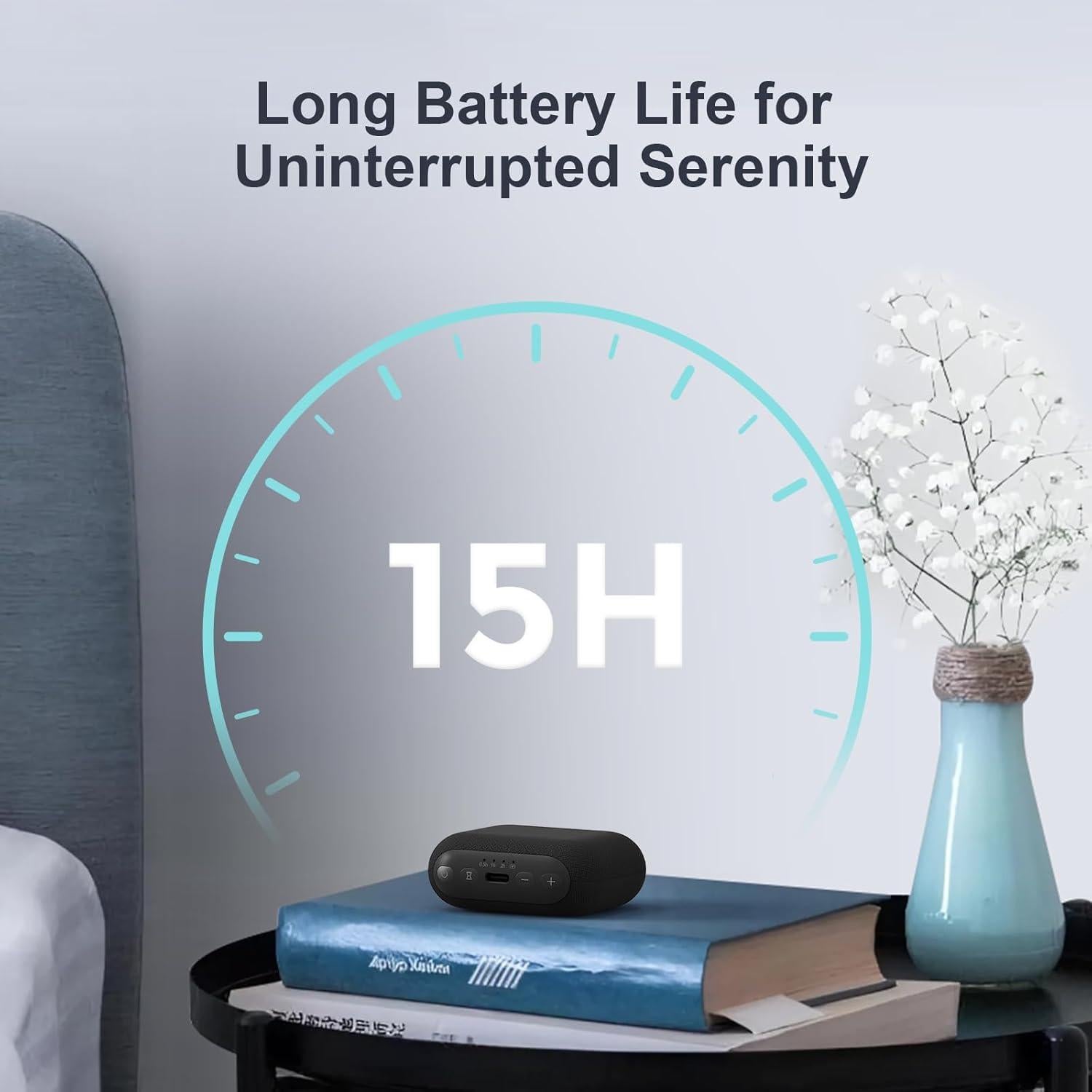 Máquina de Sonido Portátil ANJANK KX215, 20 Sonidos, 90 dB