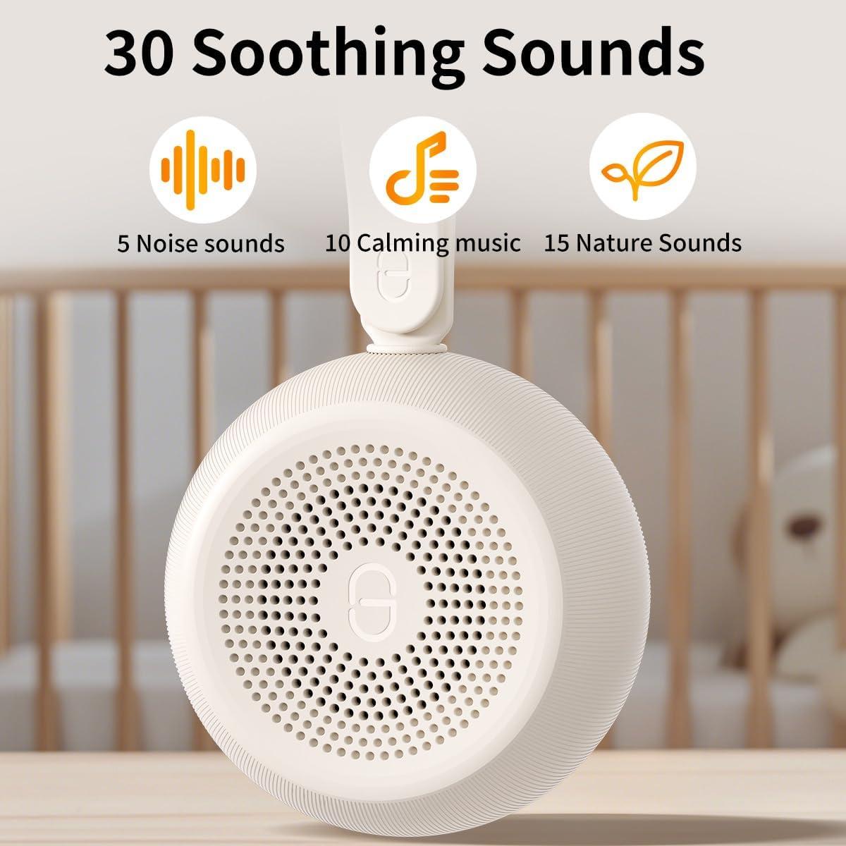 Máquina de Sonido Blanco Easysleep MB-HF5, 30 Sonidos y Luz