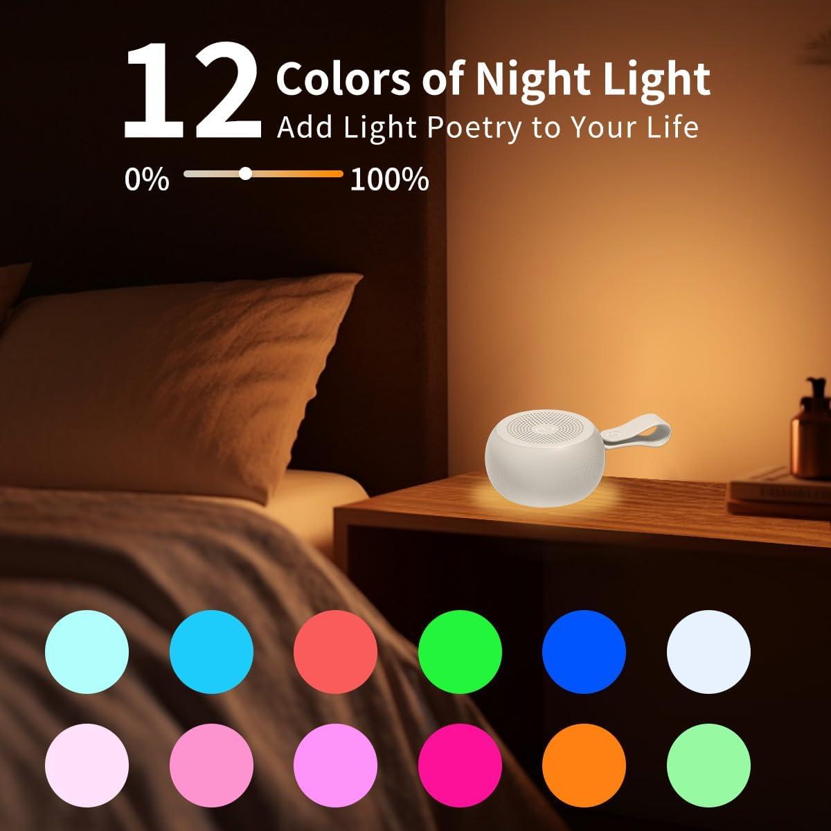 Máquina de Sonido Blanco Easysleep MB-HF5, 30 Sonidos y Luz