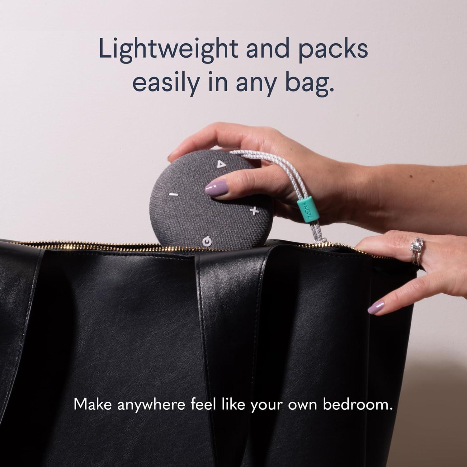 Máquina de Sonido Portátil SNOOZ Go Carbón 6 Sonidos