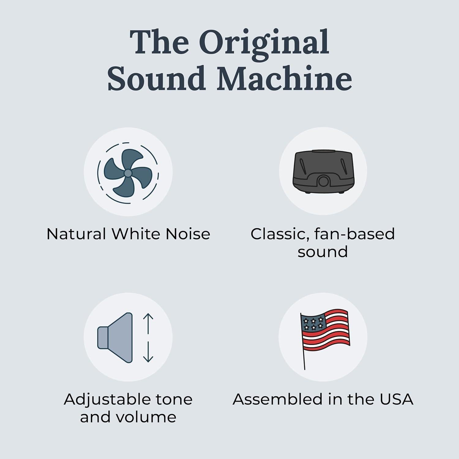 Máquina de Ruido Blanco Yogasleep Dohm Classic Negro 15x15cm