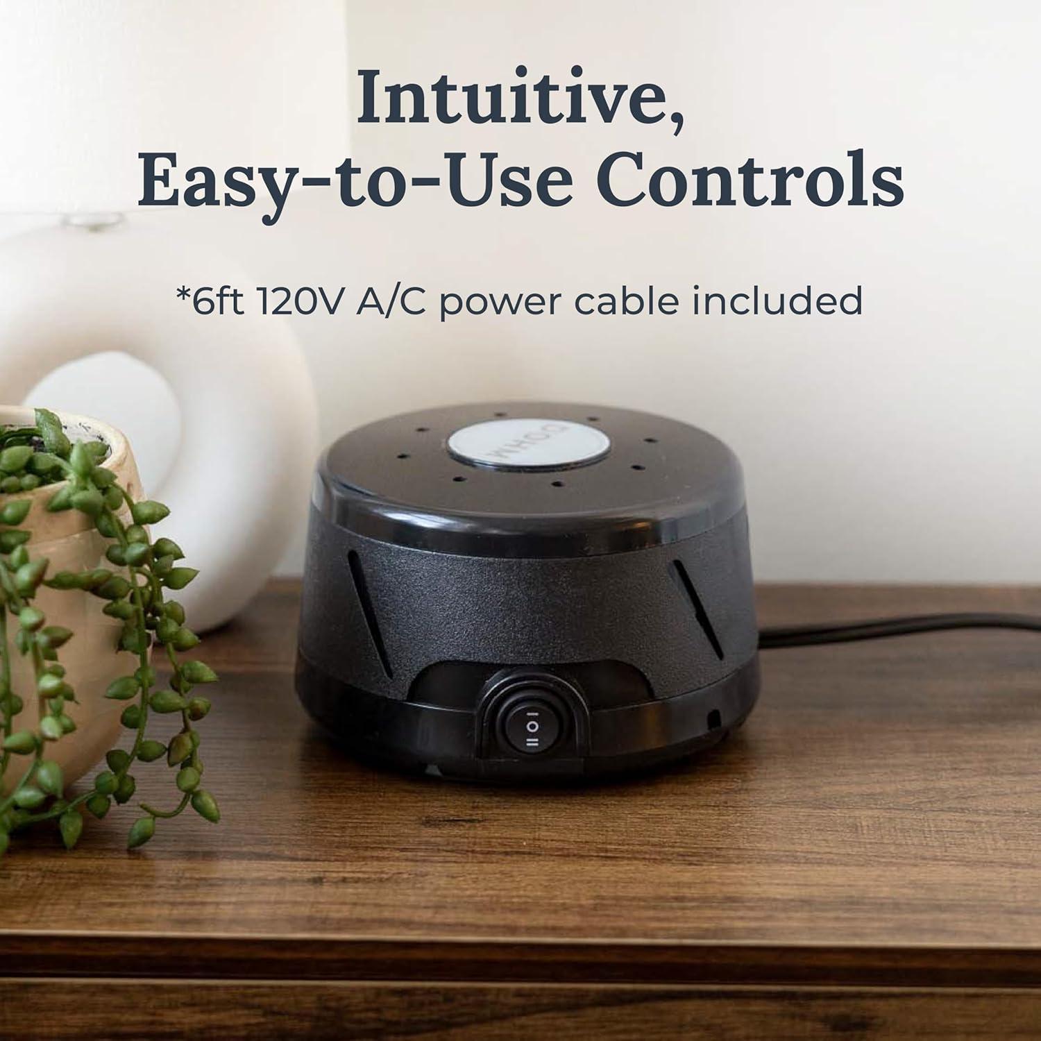 Máquina de Ruido Blanco Yogasleep Dohm Classic Negro 15x15cm