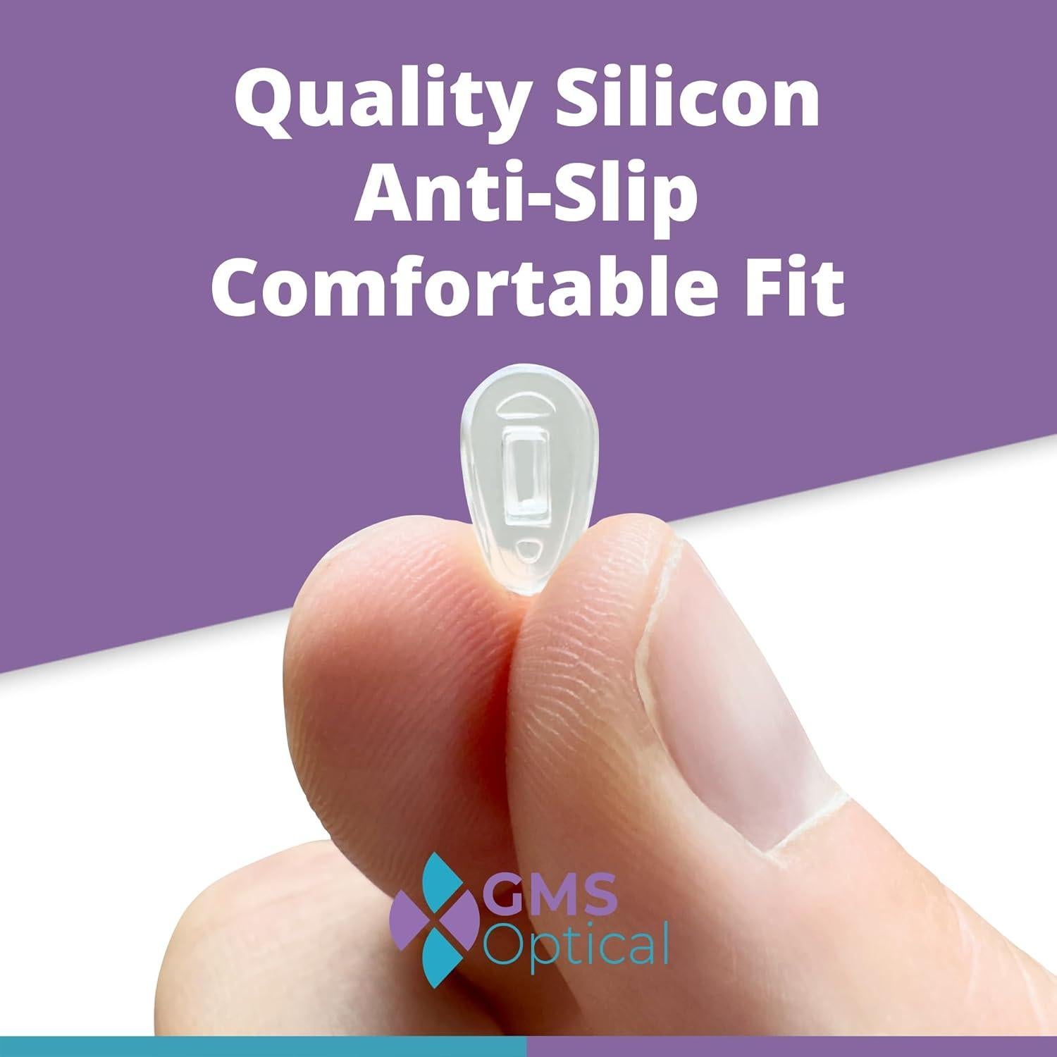 Almohadillas de Silicona GMS Óptico 11mm para Gafas - 5 Pares