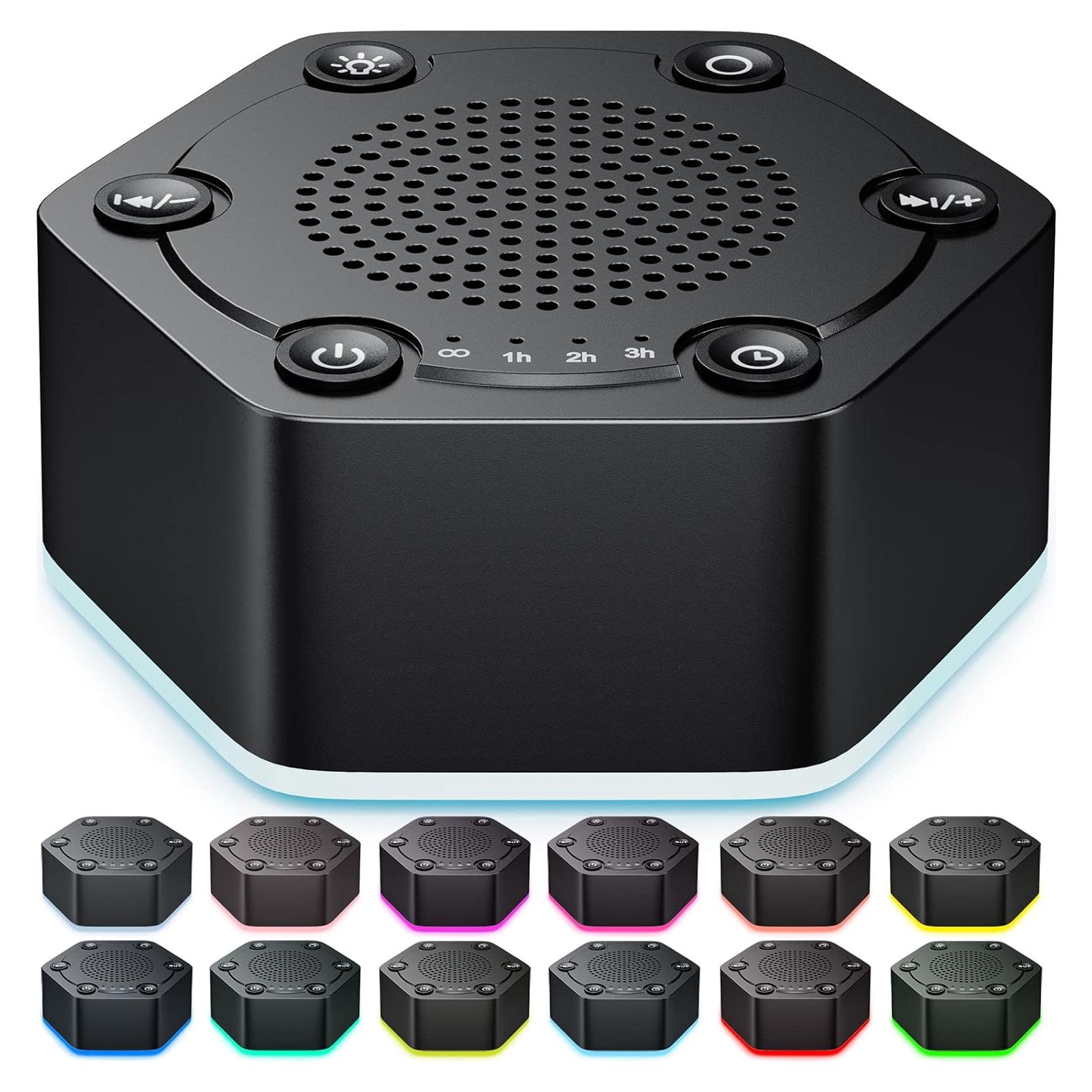 Máquina de Sonido Blanco WowSleep WWN-UB1 30 Sonidos 12 Luces