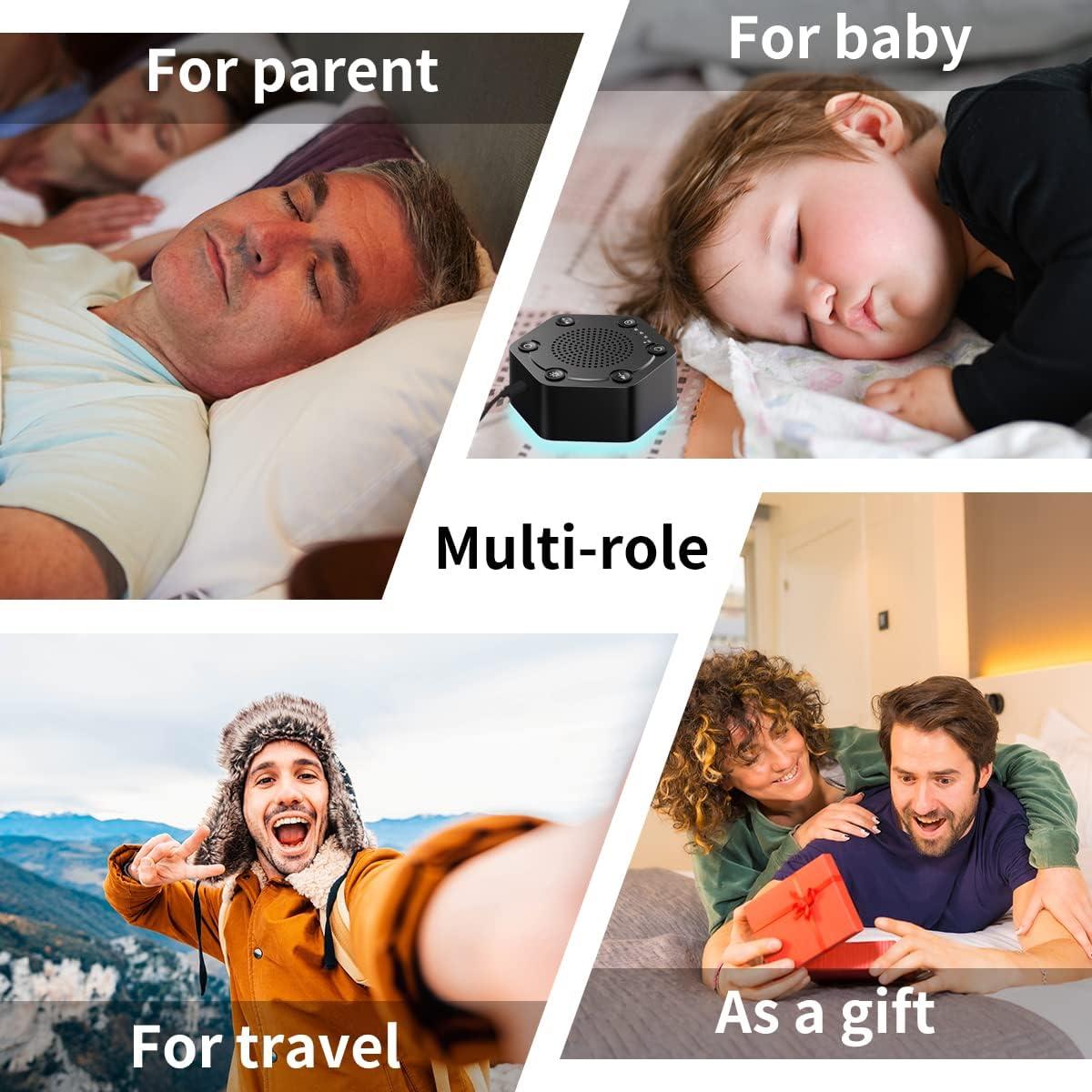 Máquina de Sonido Blanco WowSleep WWN-UB1 30 Sonidos 12 Luces